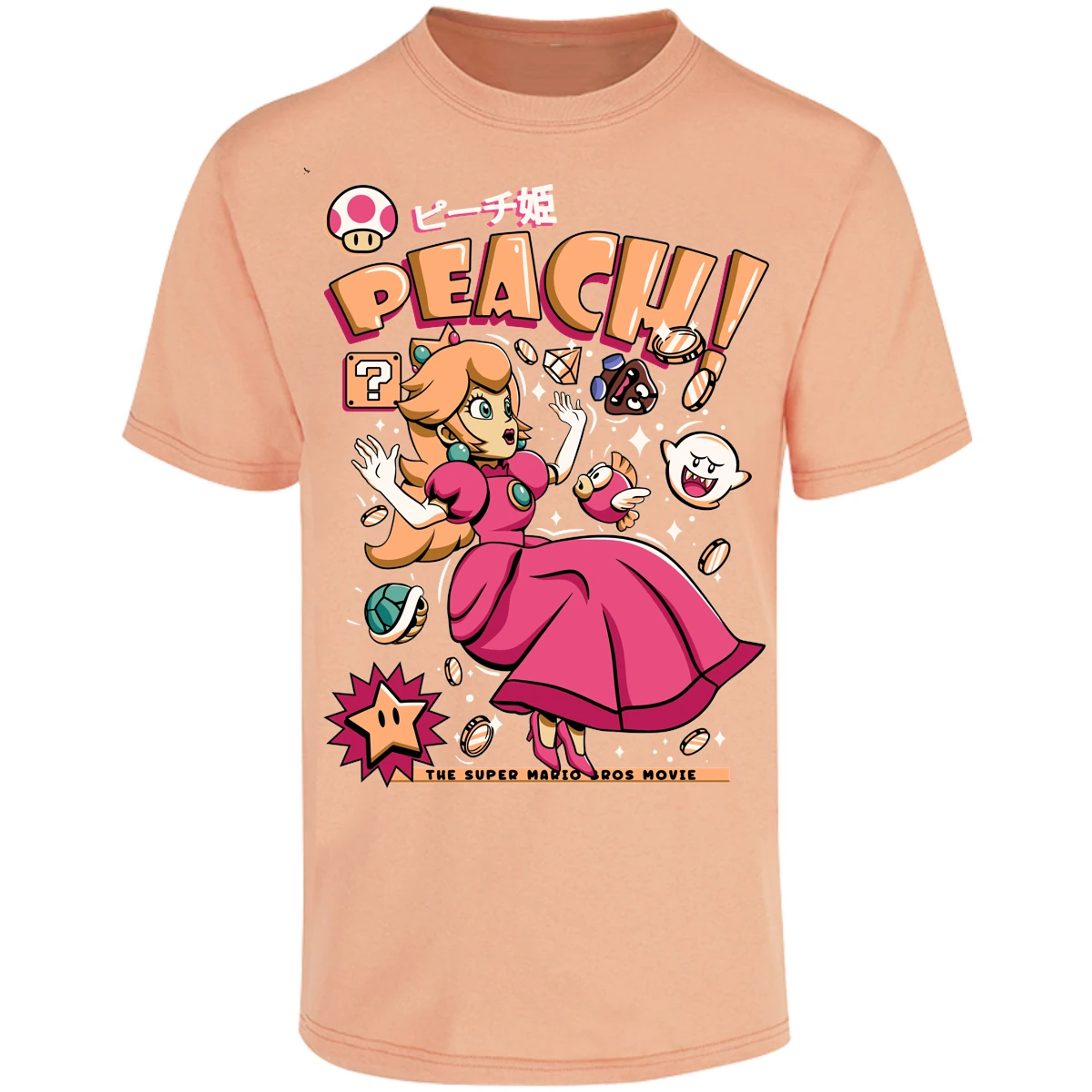 Playera Mario Bros Peach Tee para Adulto 6