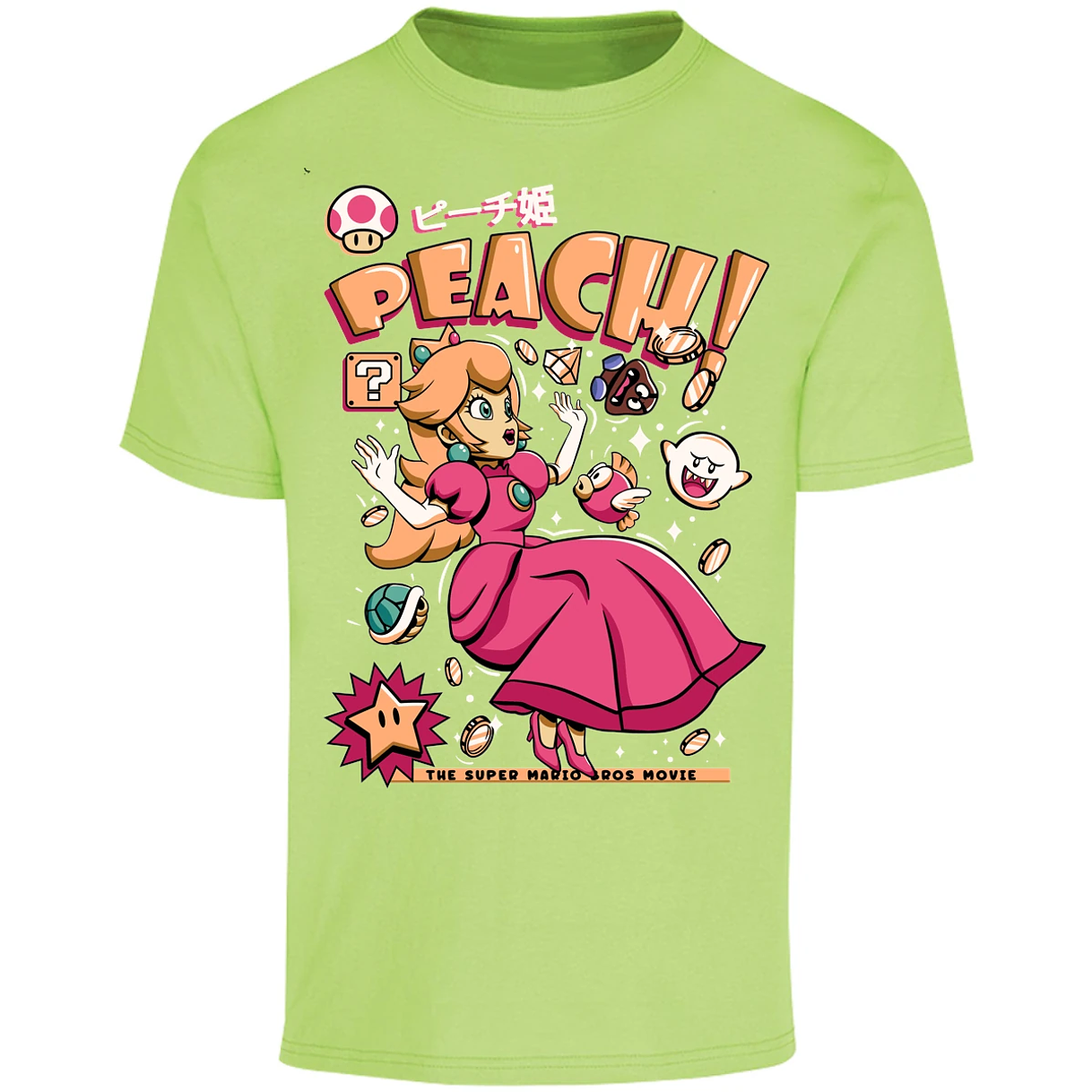 Playera Mario Bros Peach Tee para Adulto 7