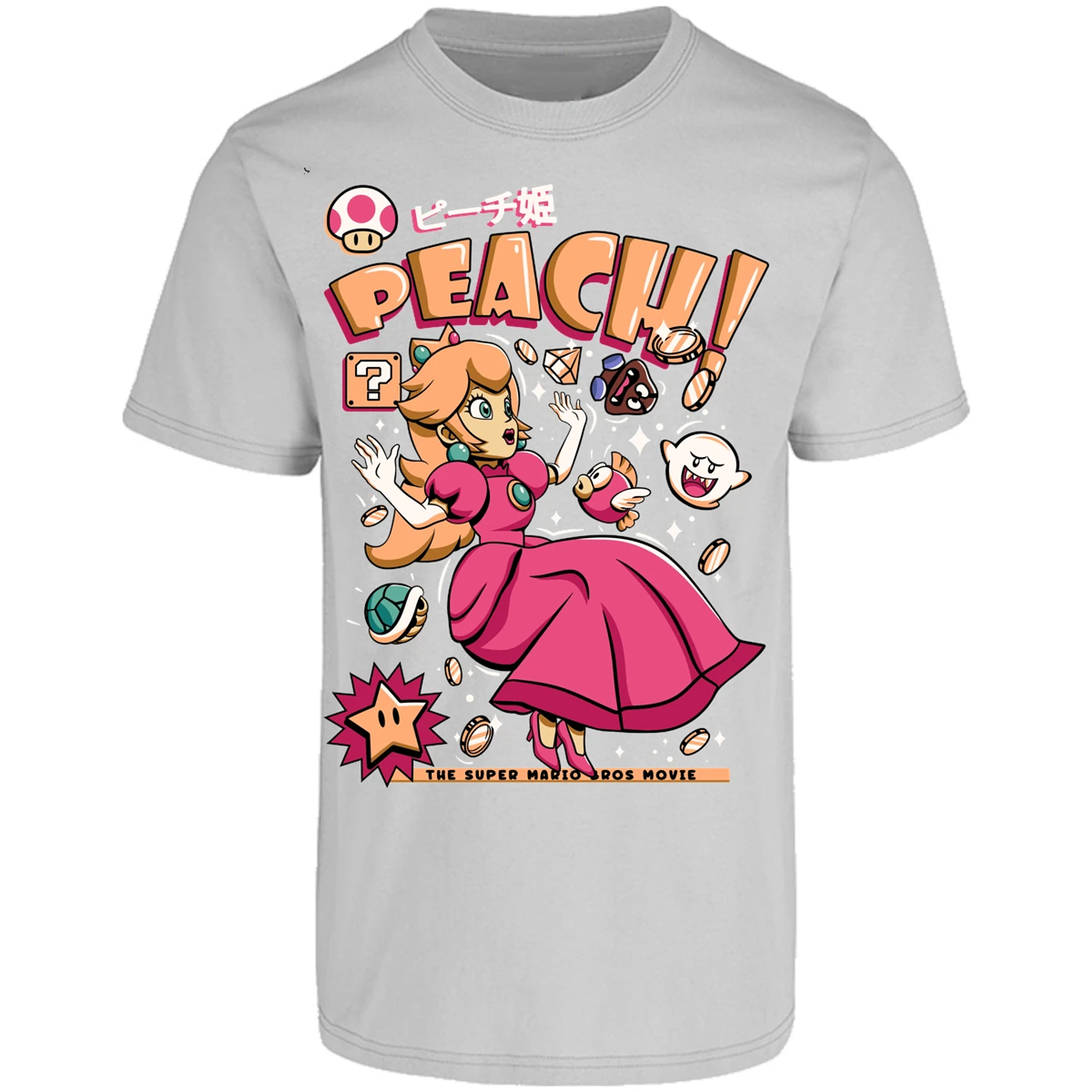 Playera Mario Bros Peach Tee para Adulto 8