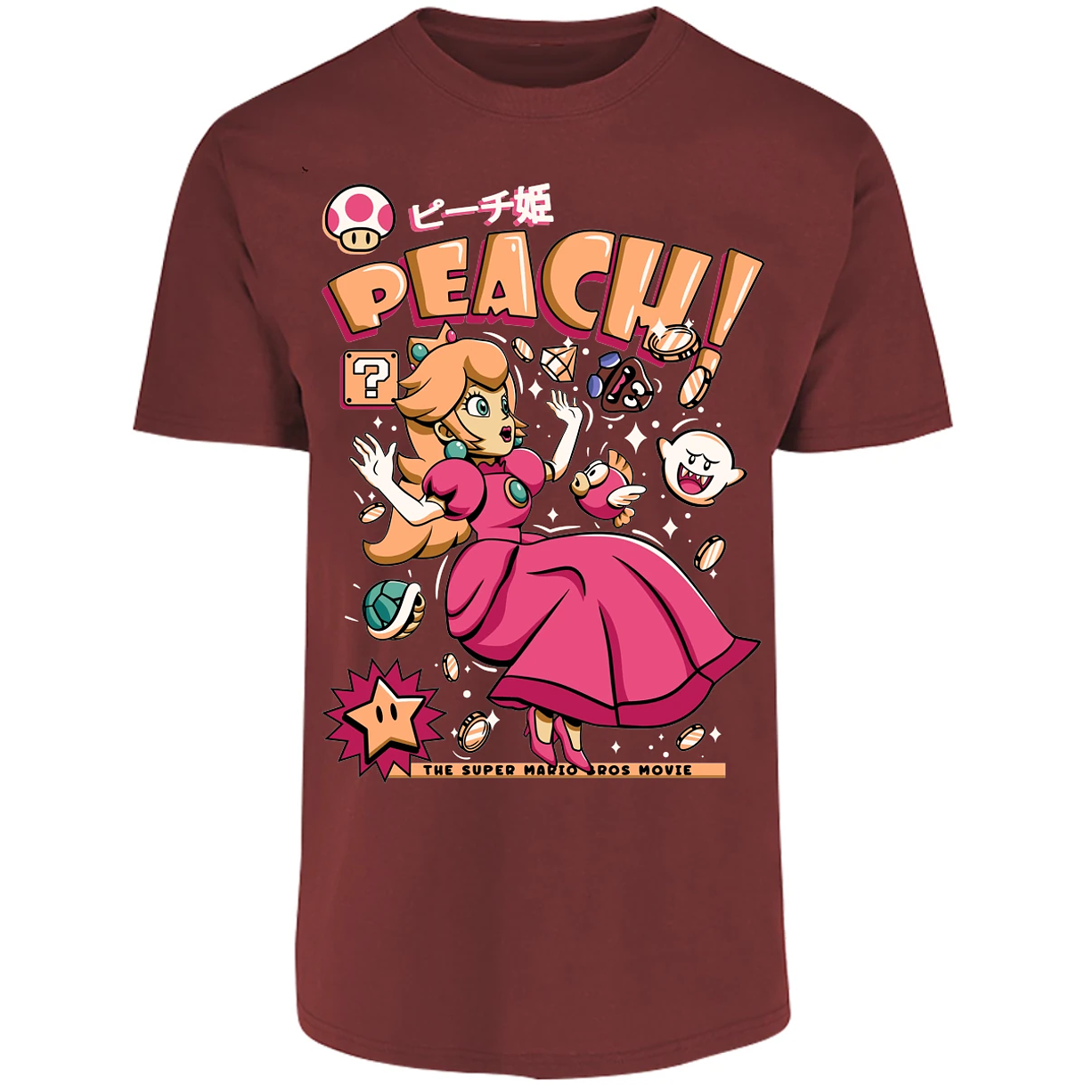 Playera Mario Bros Peach Tee para Adulto 9