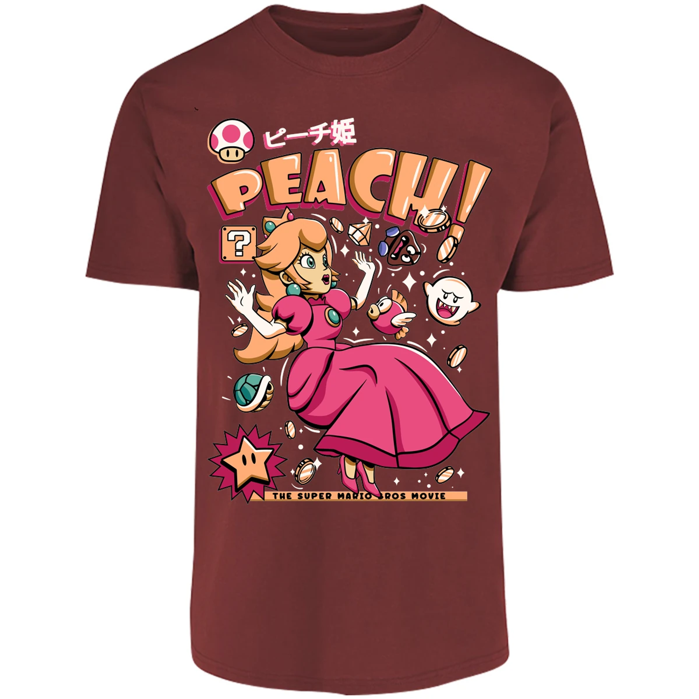 Playera Mario Bros Peach Tee para Adulto 9