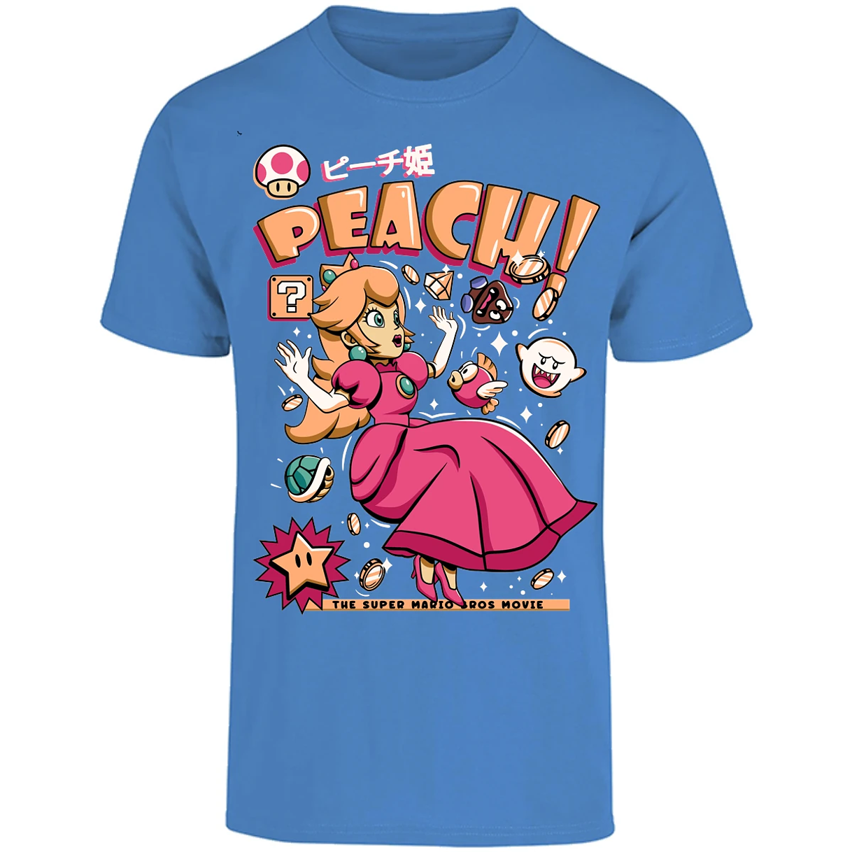Playera Mario Bros Peach Tee para Adulto 10