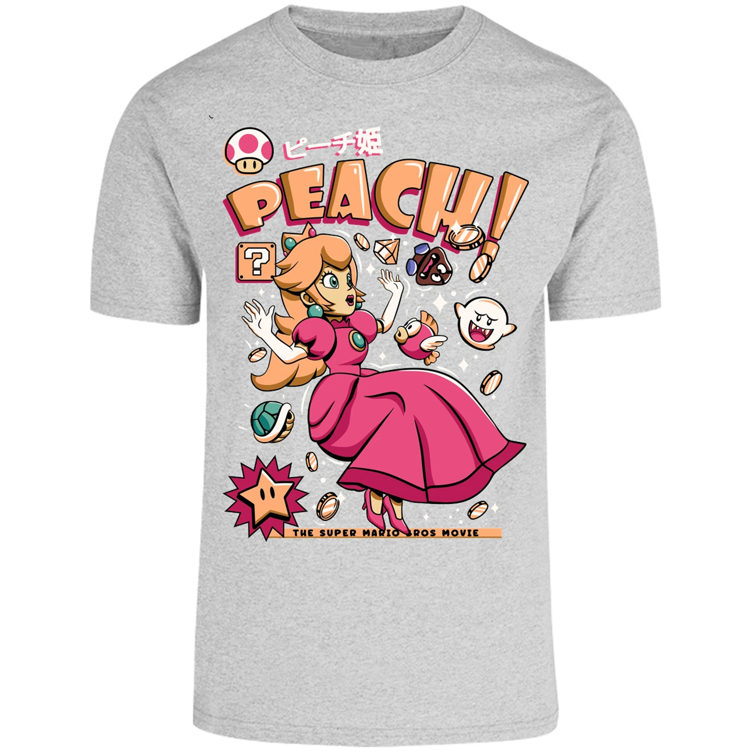 Playera Mario Bros Peach Tee para Adulto 11