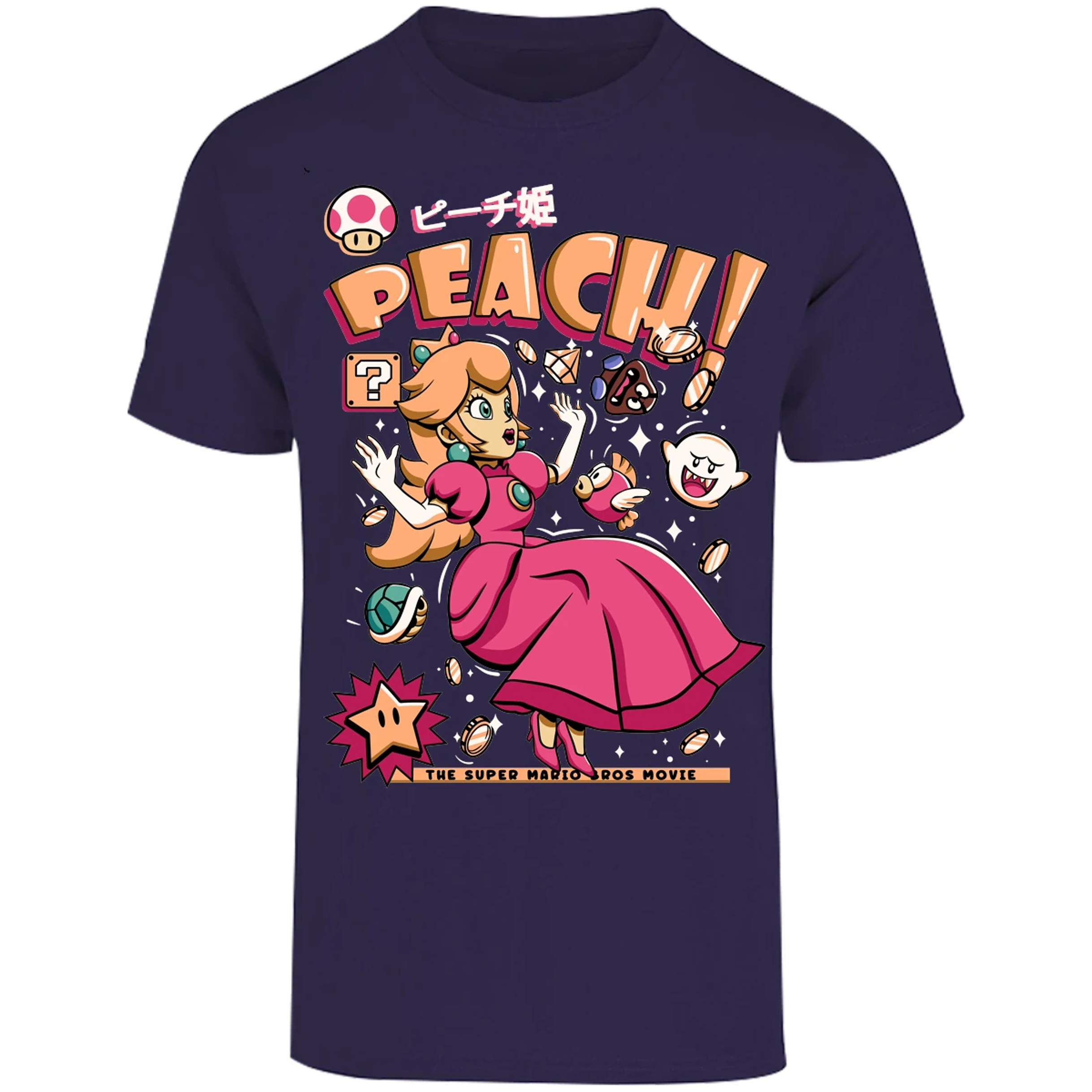 Playera Mario Bros Peach Tee para Adulto 12