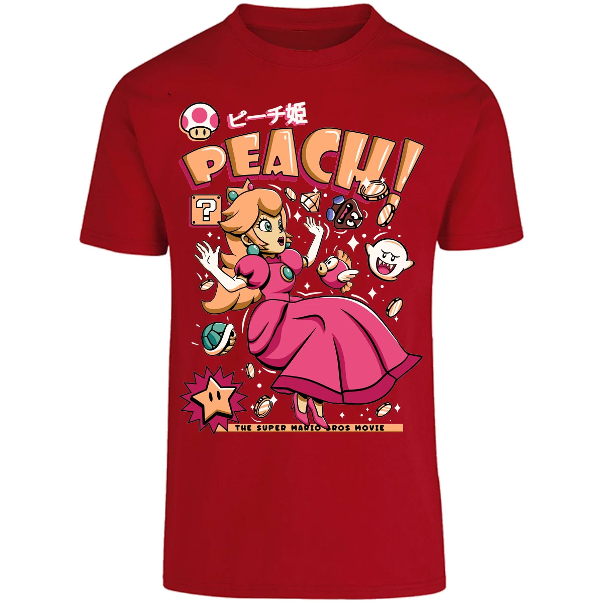 Playera Mario Bros Peach Tee para Adulto 13