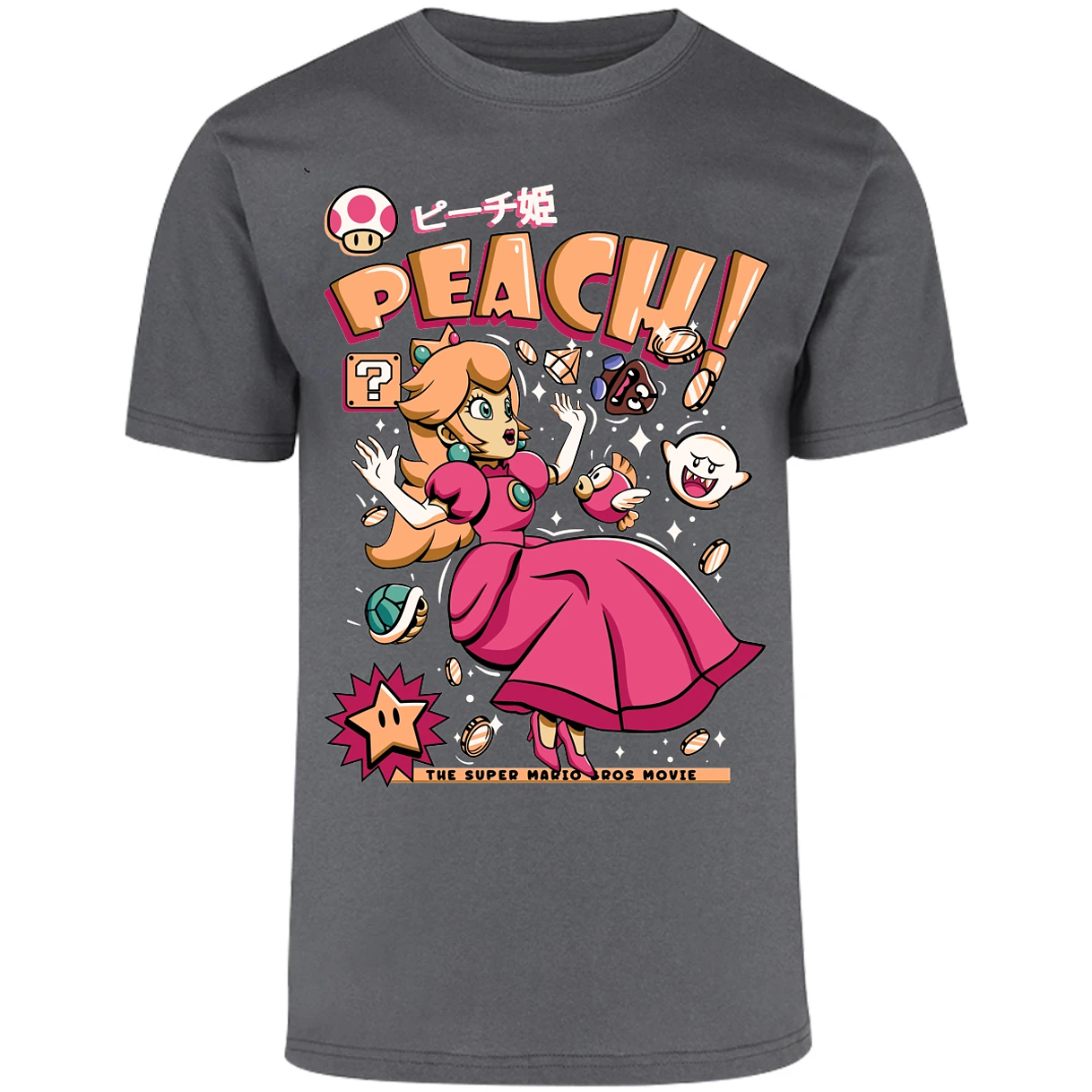 Playera Mario Bros Peach Tee para Adulto 16