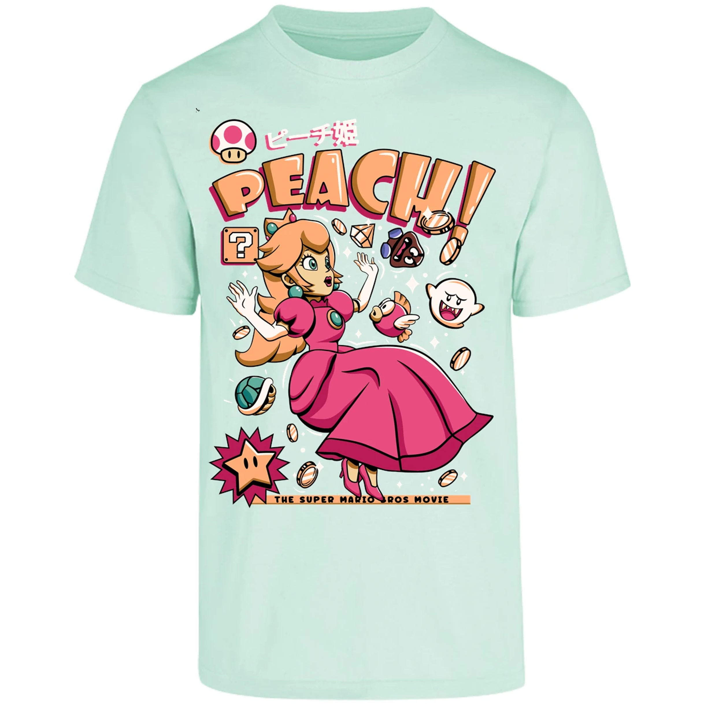 Playera Mario Bros Peach Tee para Adulto 17