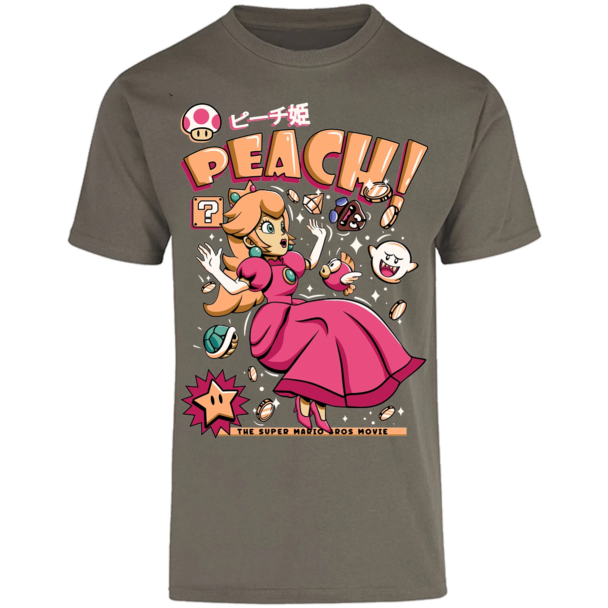 Playera Mario Bros Peach Tee para Adulto 19