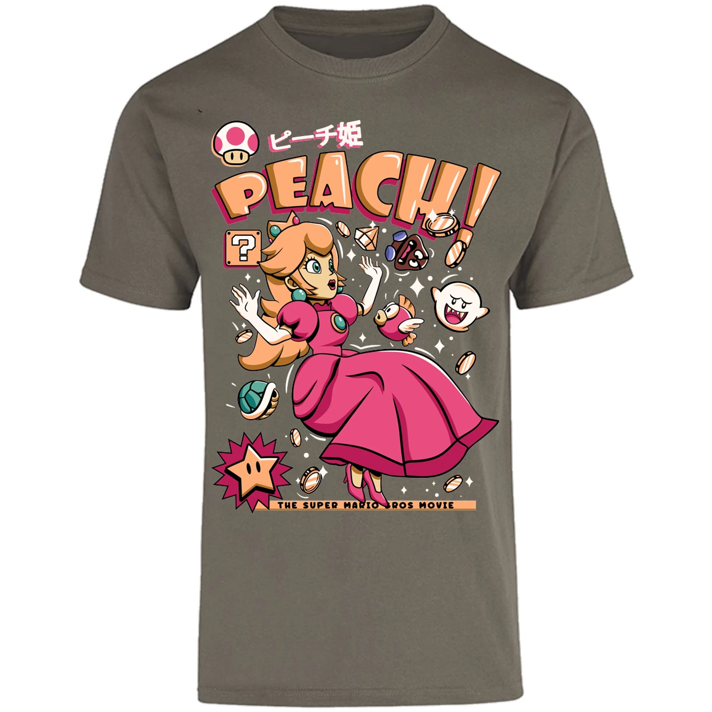 Playera Mario Bros Peach Tee para Adulto 19