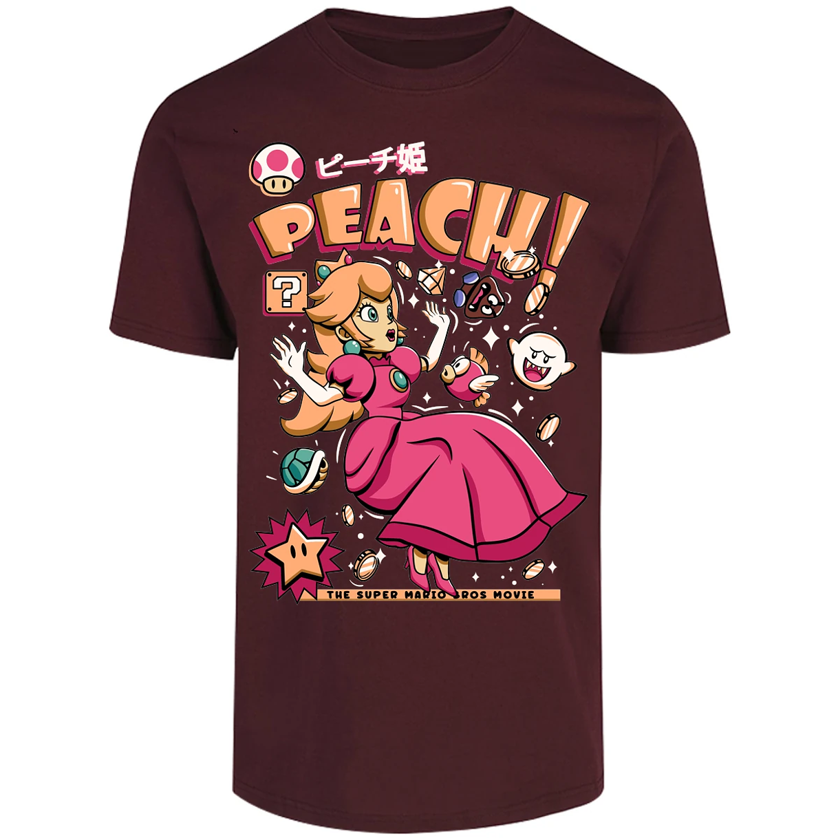 Playera Mario Bros Peach Tee para Adulto 22
