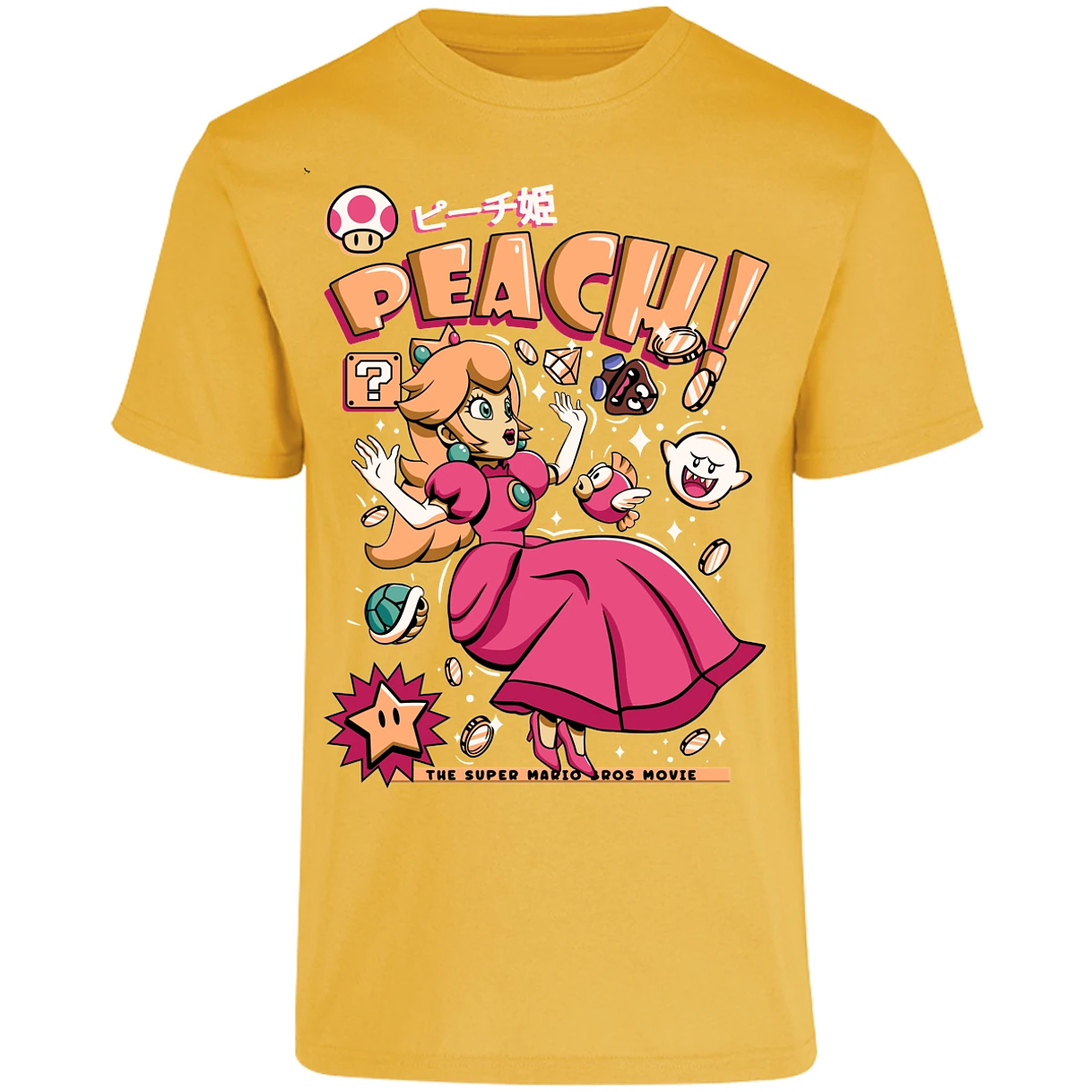 Playera Mario Bros Peach Tee para Adulto 24