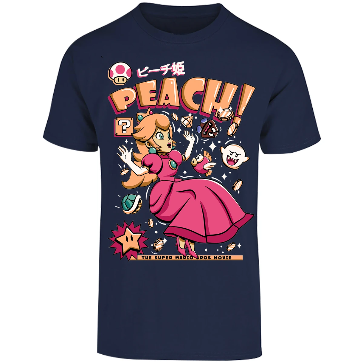 Playera Mario Bros Peach Tee para Adulto 28