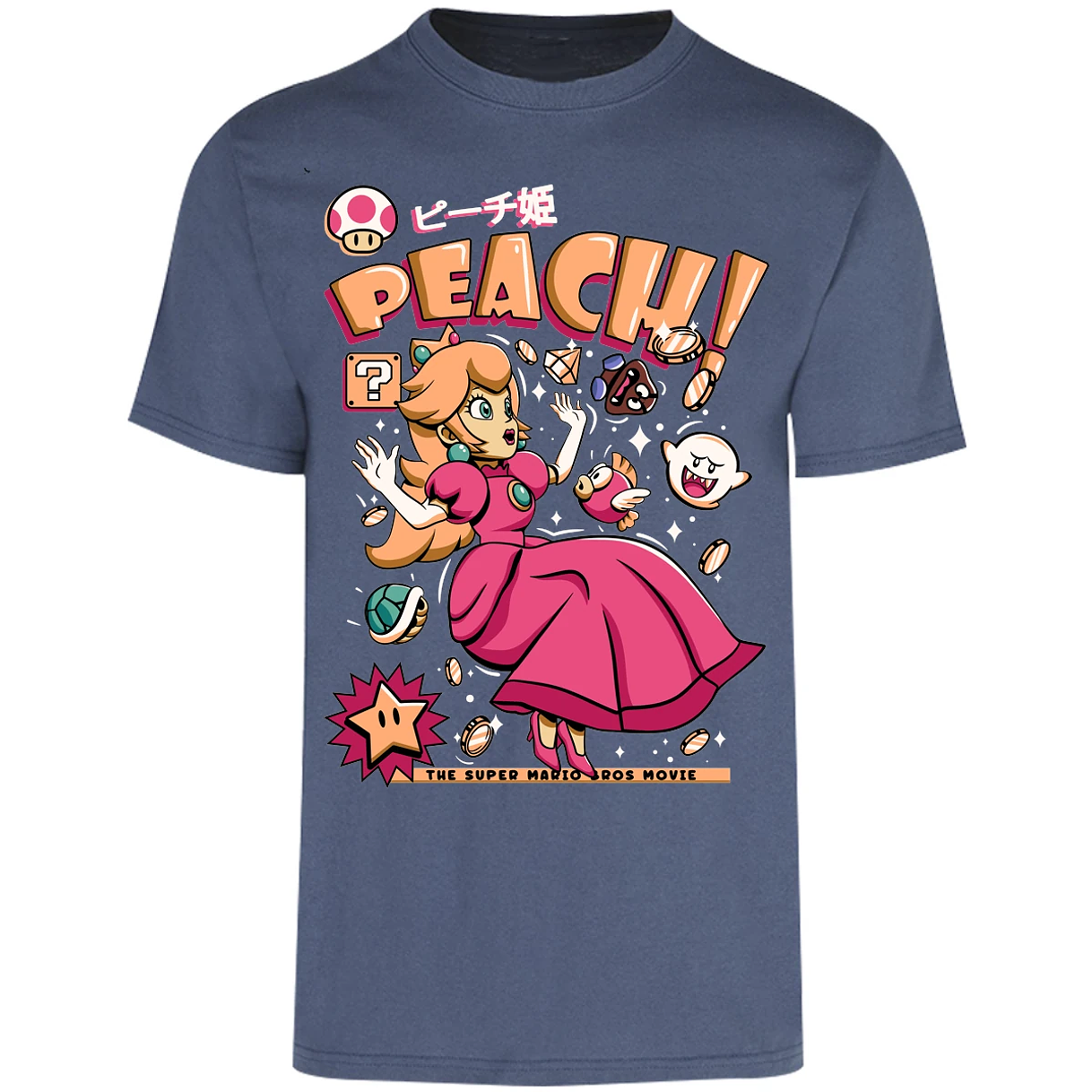 Playera Mario Bros Peach Tee para Adulto 29