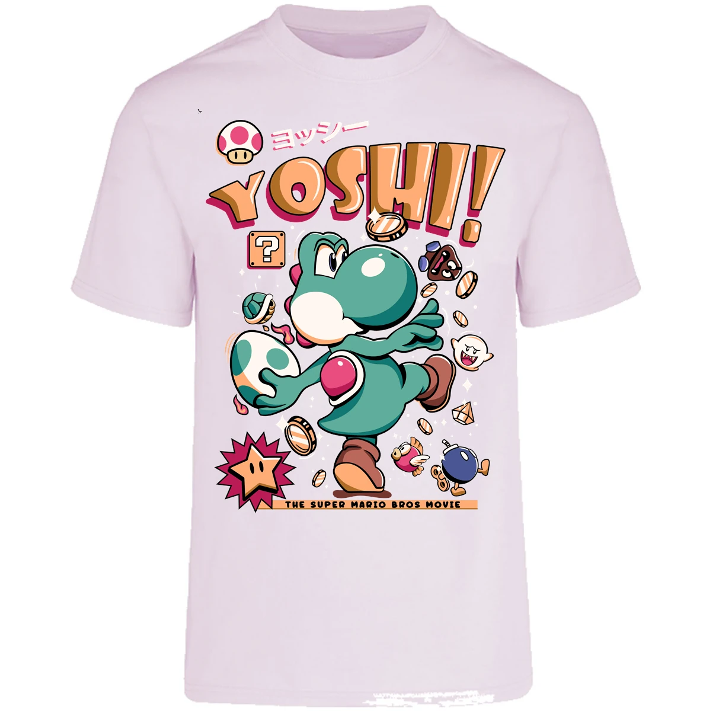 Playera Mario Bros Yoshi Tee para Adulto 16