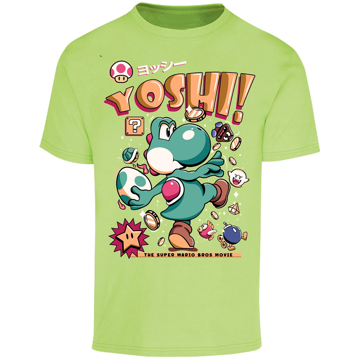 Playera Mario Bros Yoshi Tee para Adulto 18