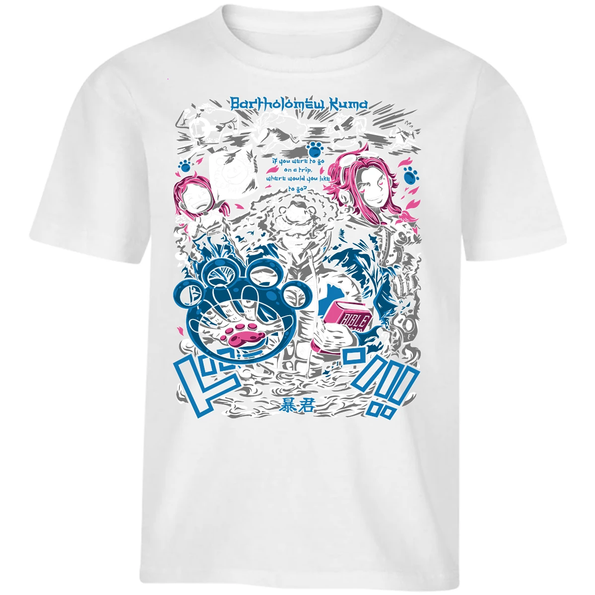 Playera One Piece Kuma para Niño 7