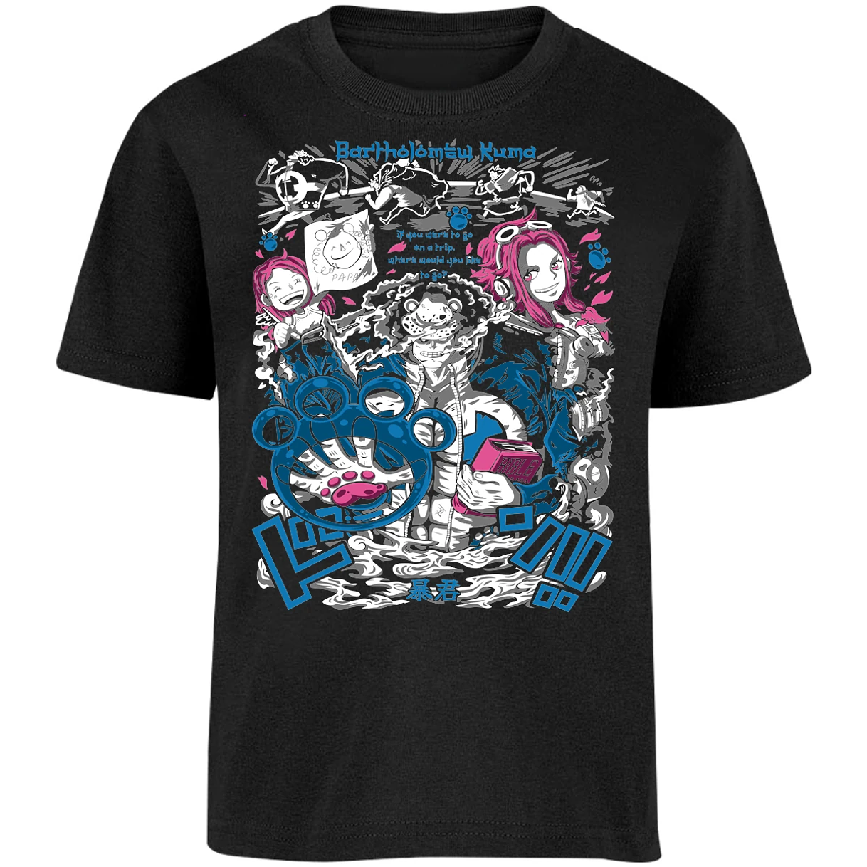 Playera One Piece Kuma para Niño 3