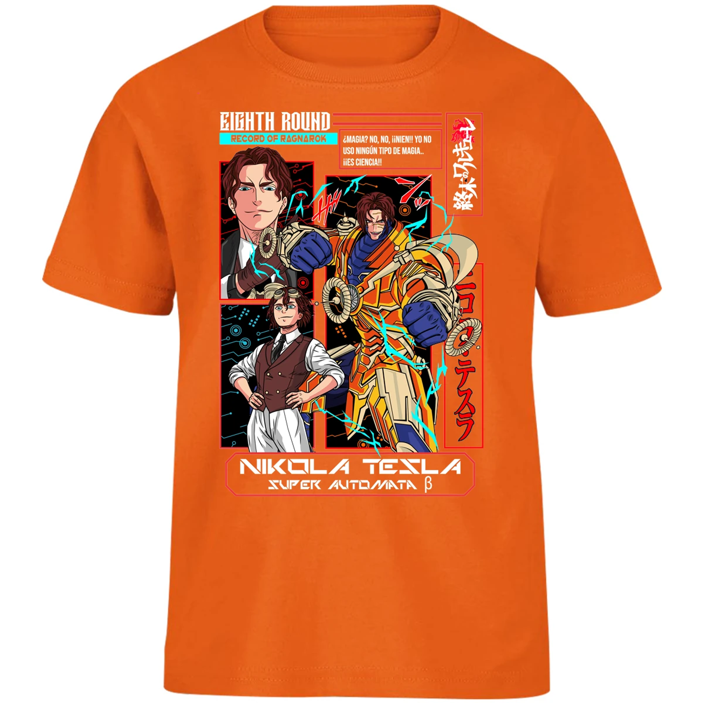 Playera Record Of Ragnarok Tesla Anime para Niño 15