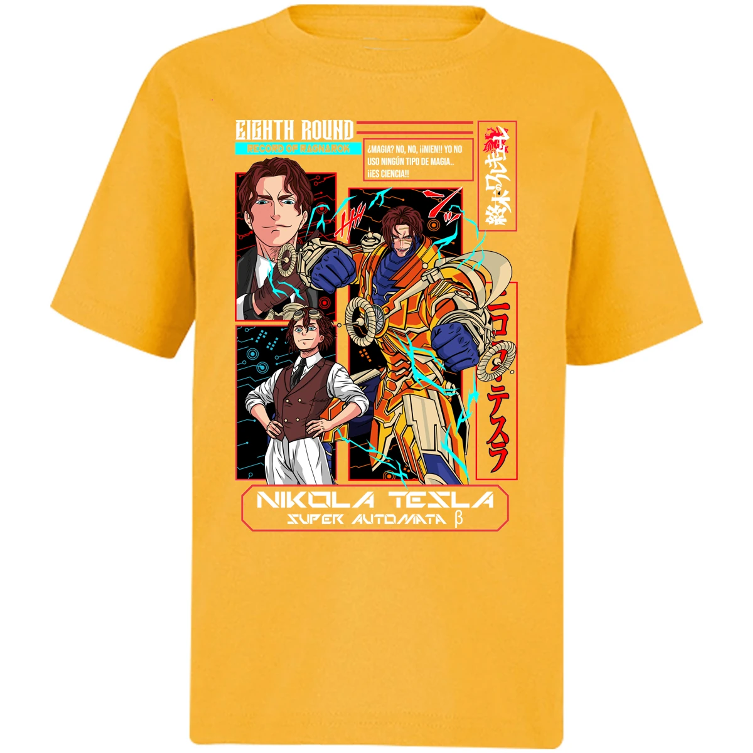 Playera Record Of Ragnarok Tesla Anime para Niño 3