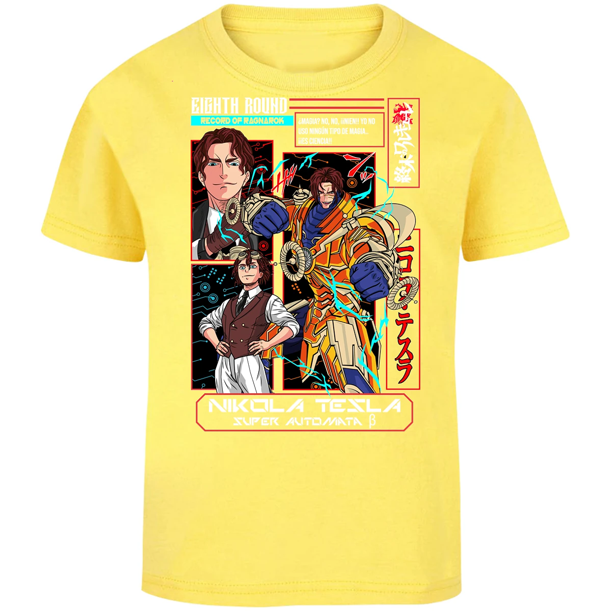 Playera Record Of Ragnarok Tesla Anime para Niño 1