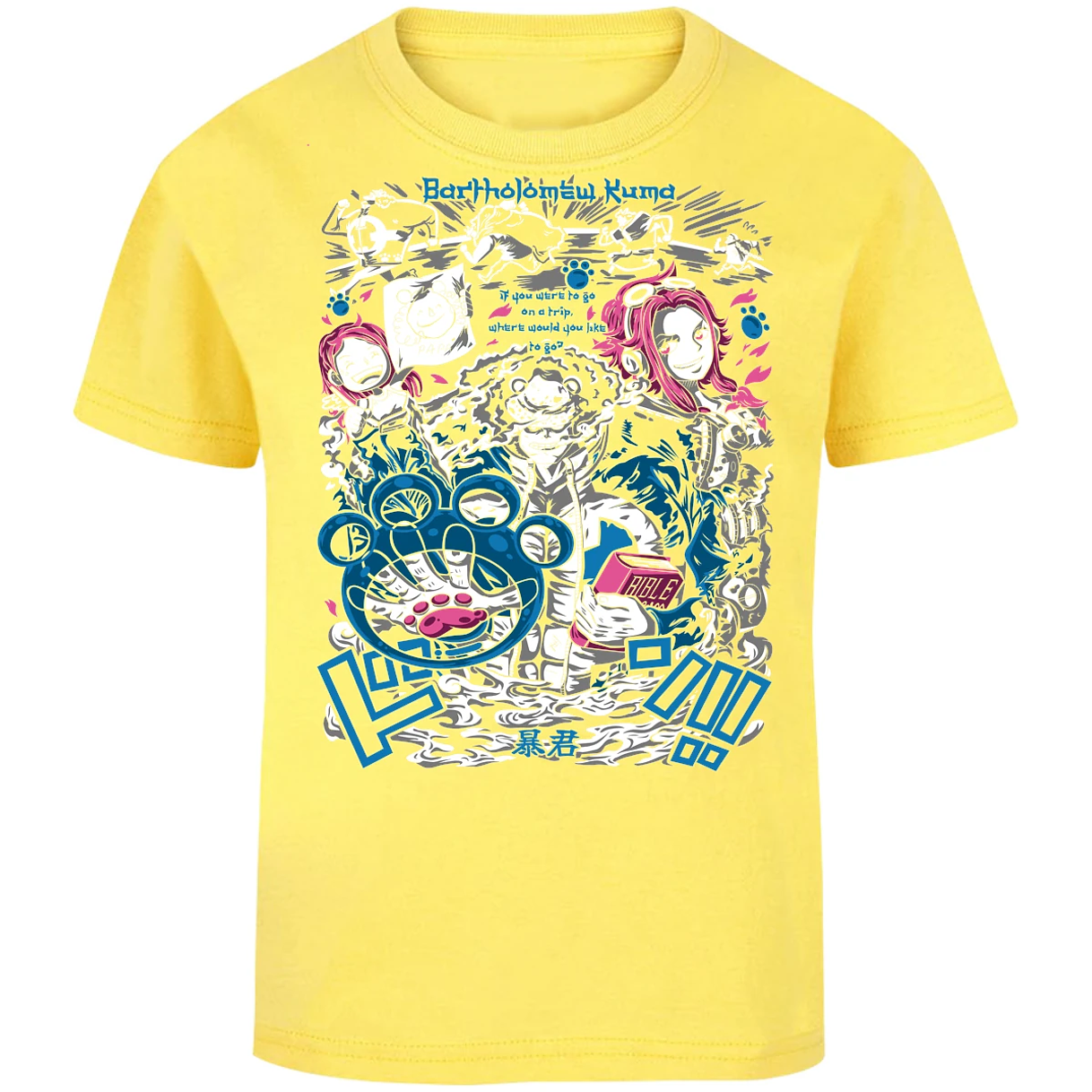 Playera One Piece Kuma para Niño 13