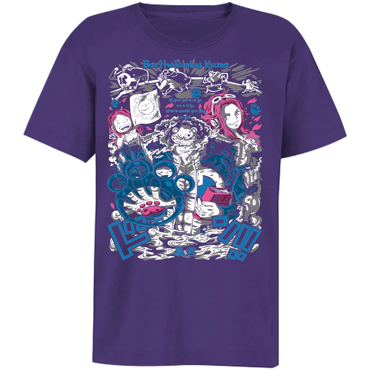 Playera One Piece Kuma para Niño 5