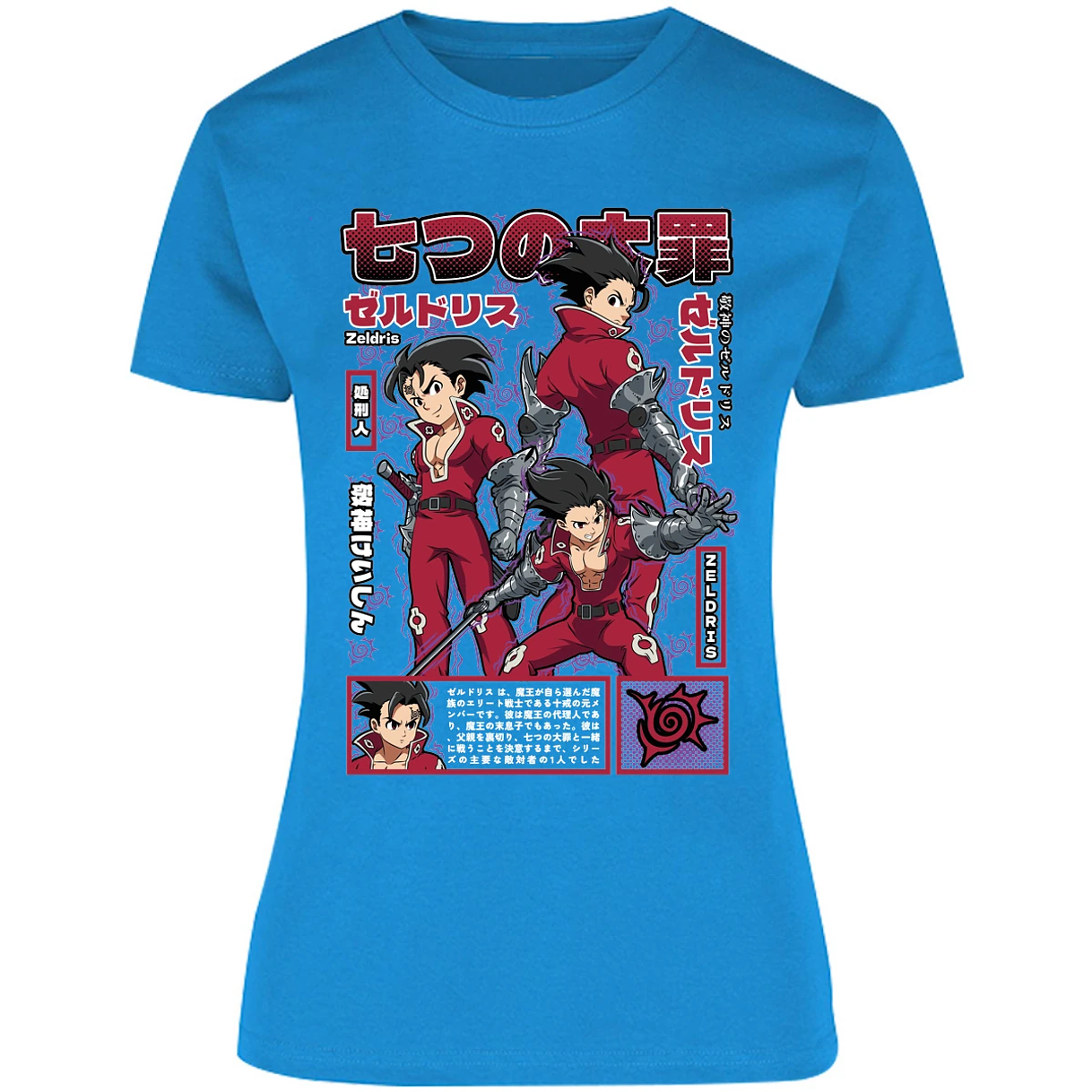 Blusa Seven Deadly Sins Zeldris Anime Blusa para Mujer 2