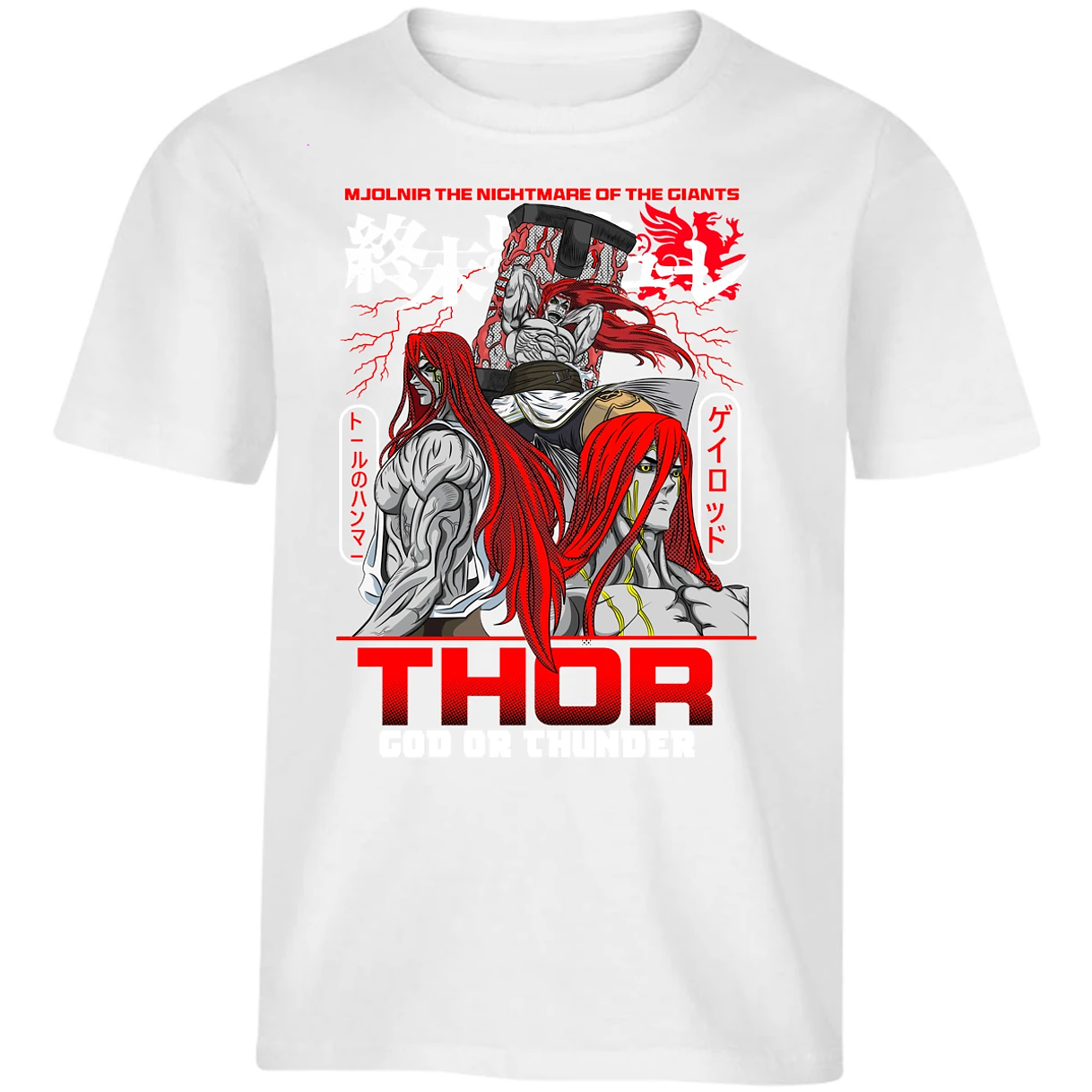 Playera Record Of Ragnarok Thor para Niño 13
