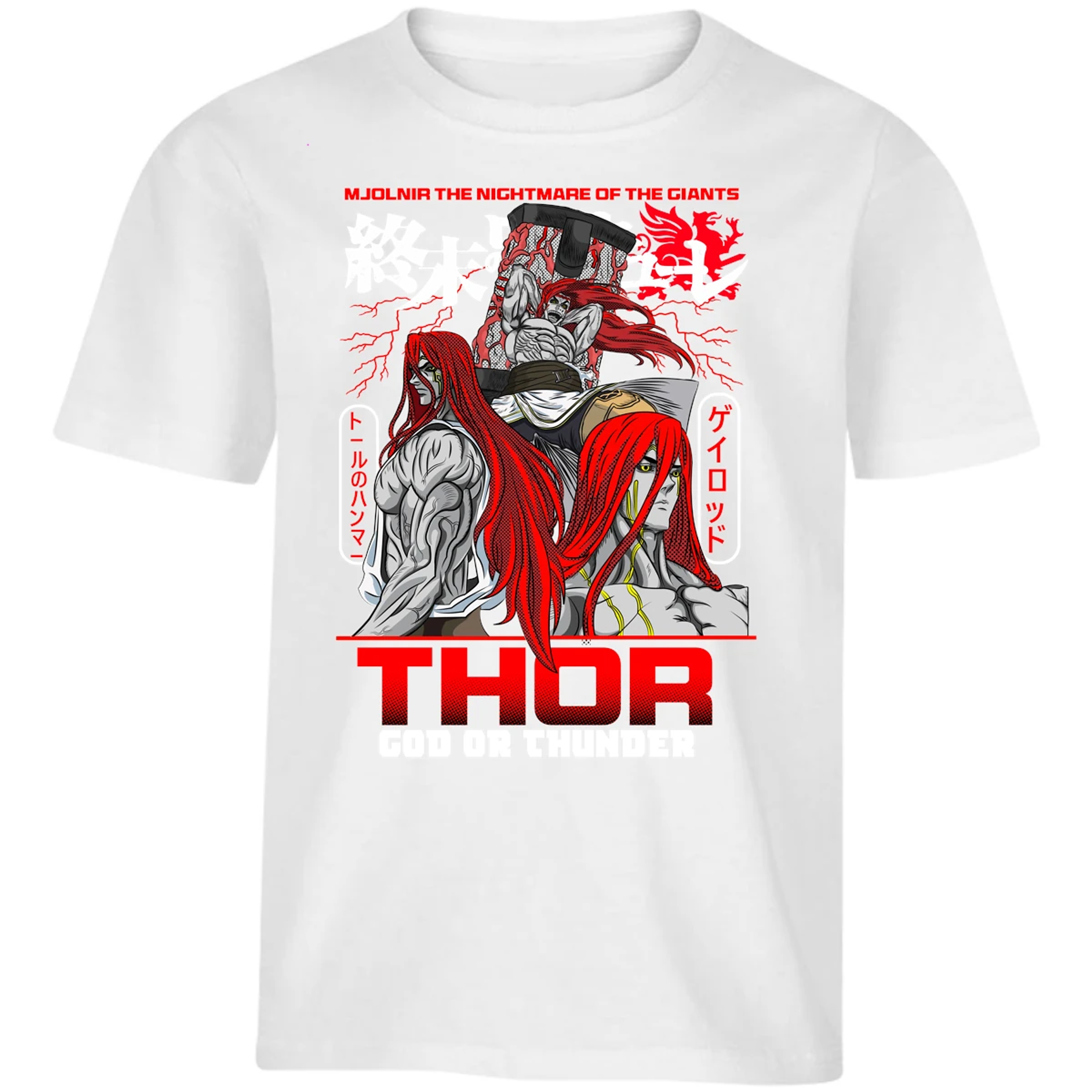 Playera Record Of Ragnarok Thor para Niño 13