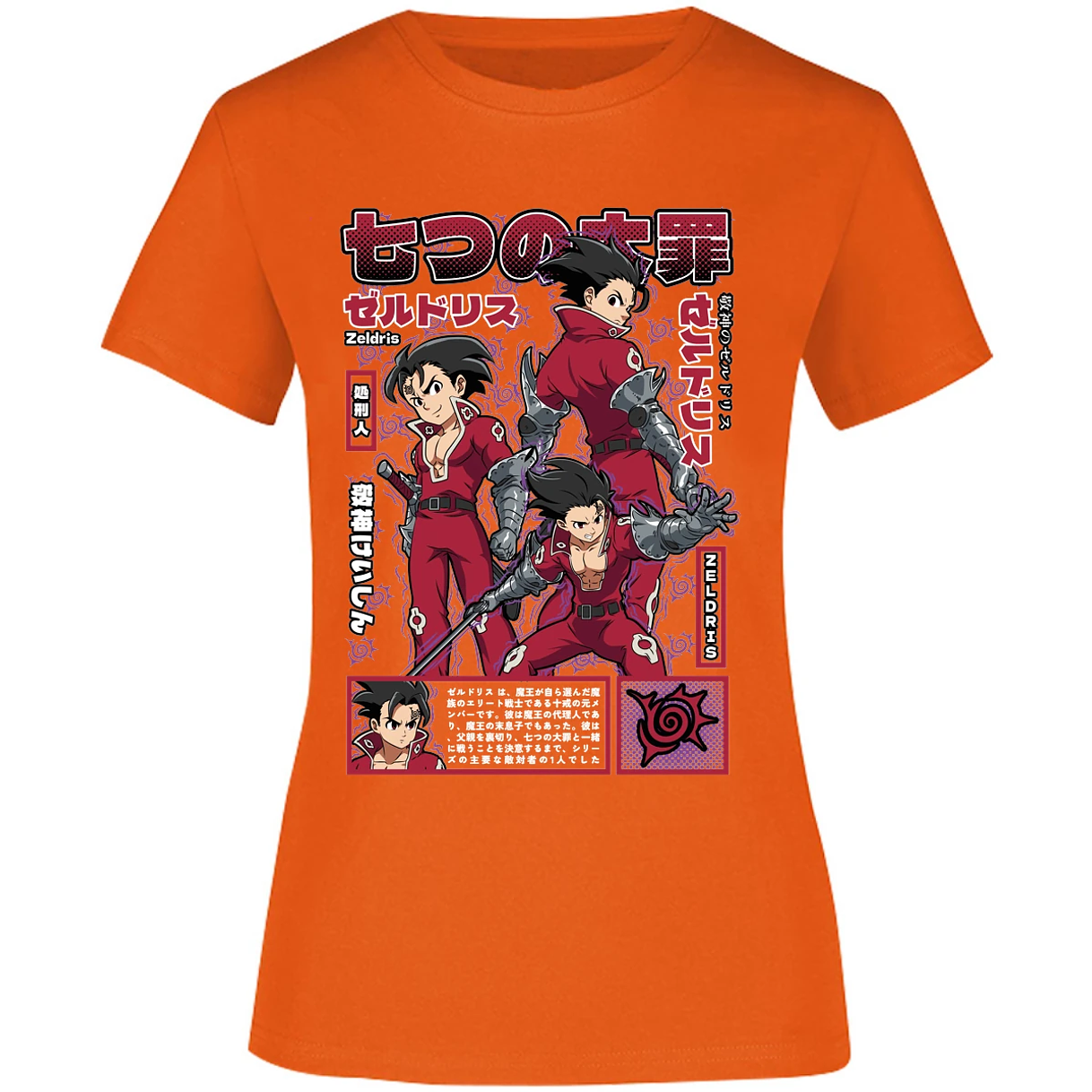 Blusa Seven Deadly Sins Zeldris Anime Blusa para Mujer 6