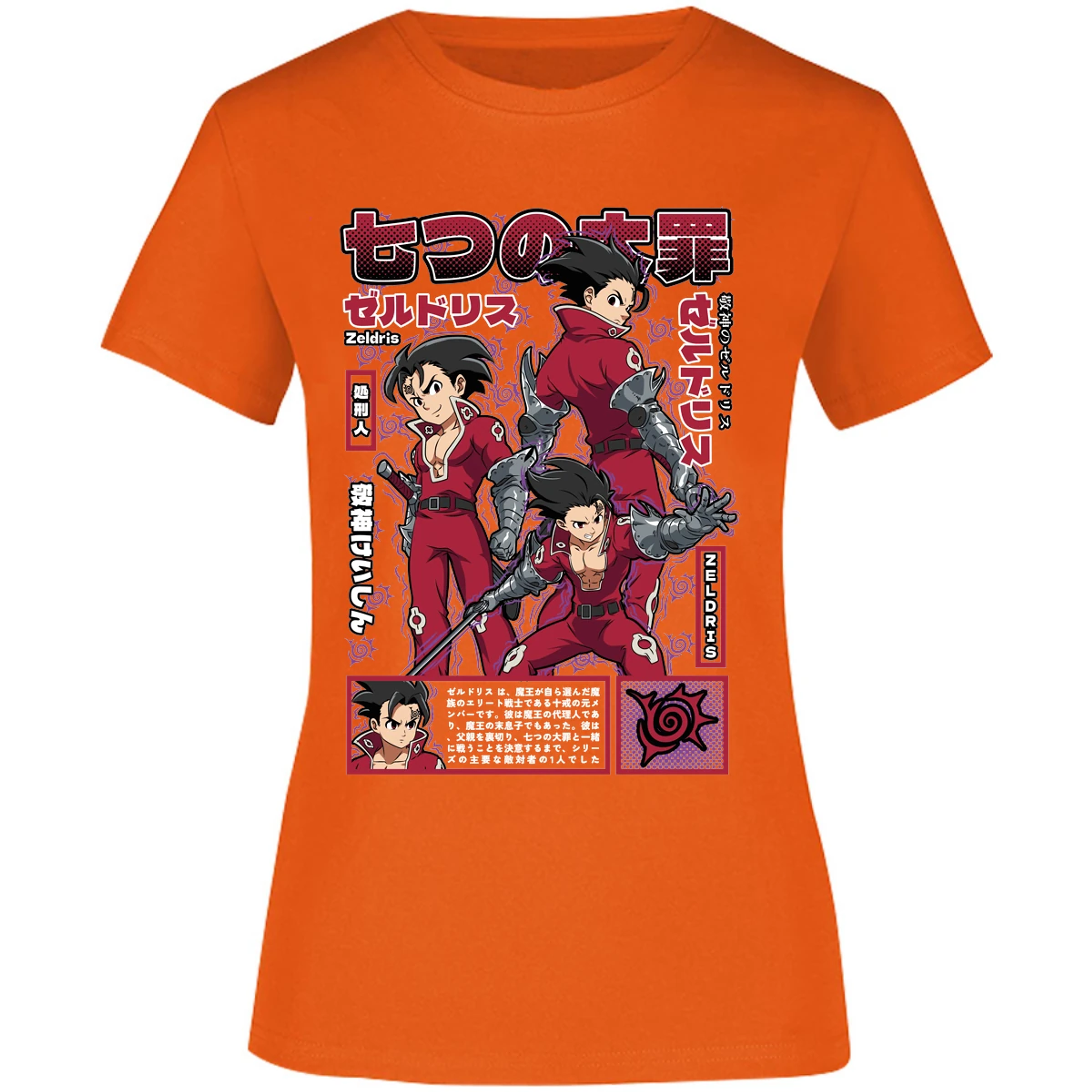 Blusa Seven Deadly Sins Zeldris Anime Blusa para Mujer 6
