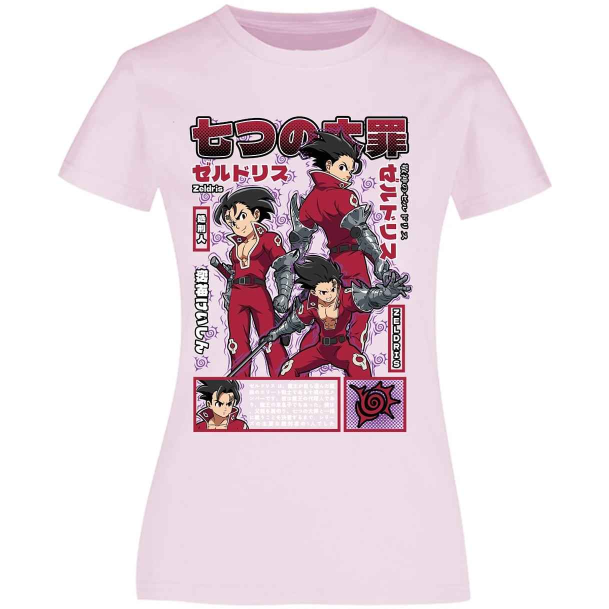 Blusa Seven Deadly Sins Zeldris Anime Blusa para Mujer 7