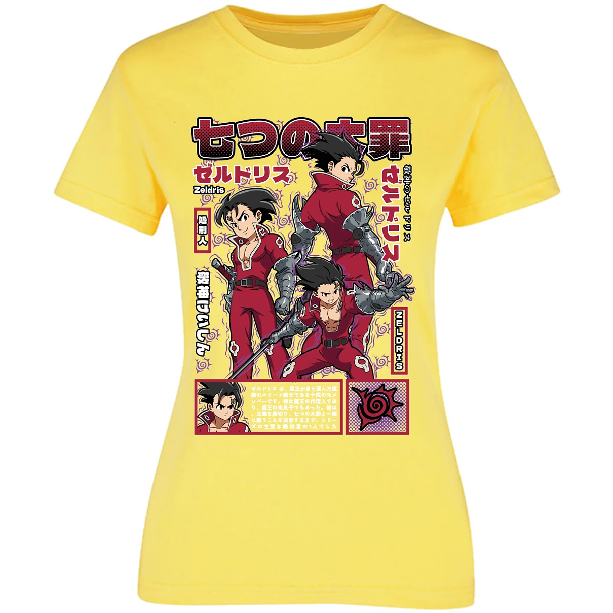 Blusa Seven Deadly Sins Zeldris Anime Blusa para Mujer 9