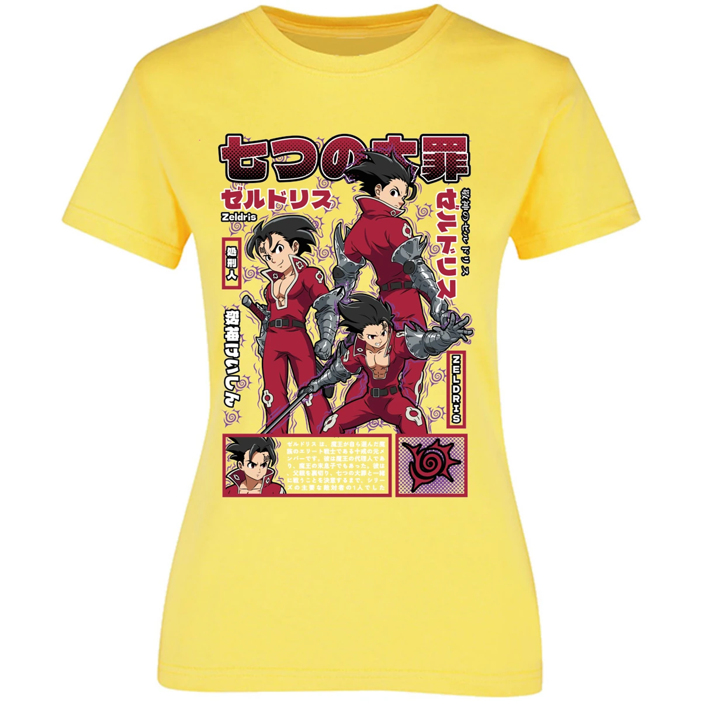 Blusa Seven Deadly Sins Zeldris Anime Blusa para Mujer 9