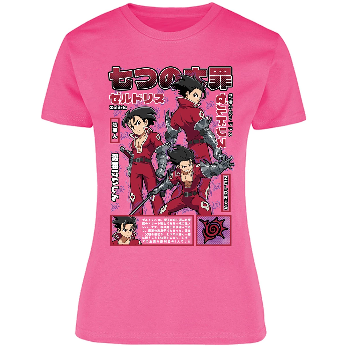 Blusa Seven Deadly Sins Zeldris Anime Blusa para Mujer 11