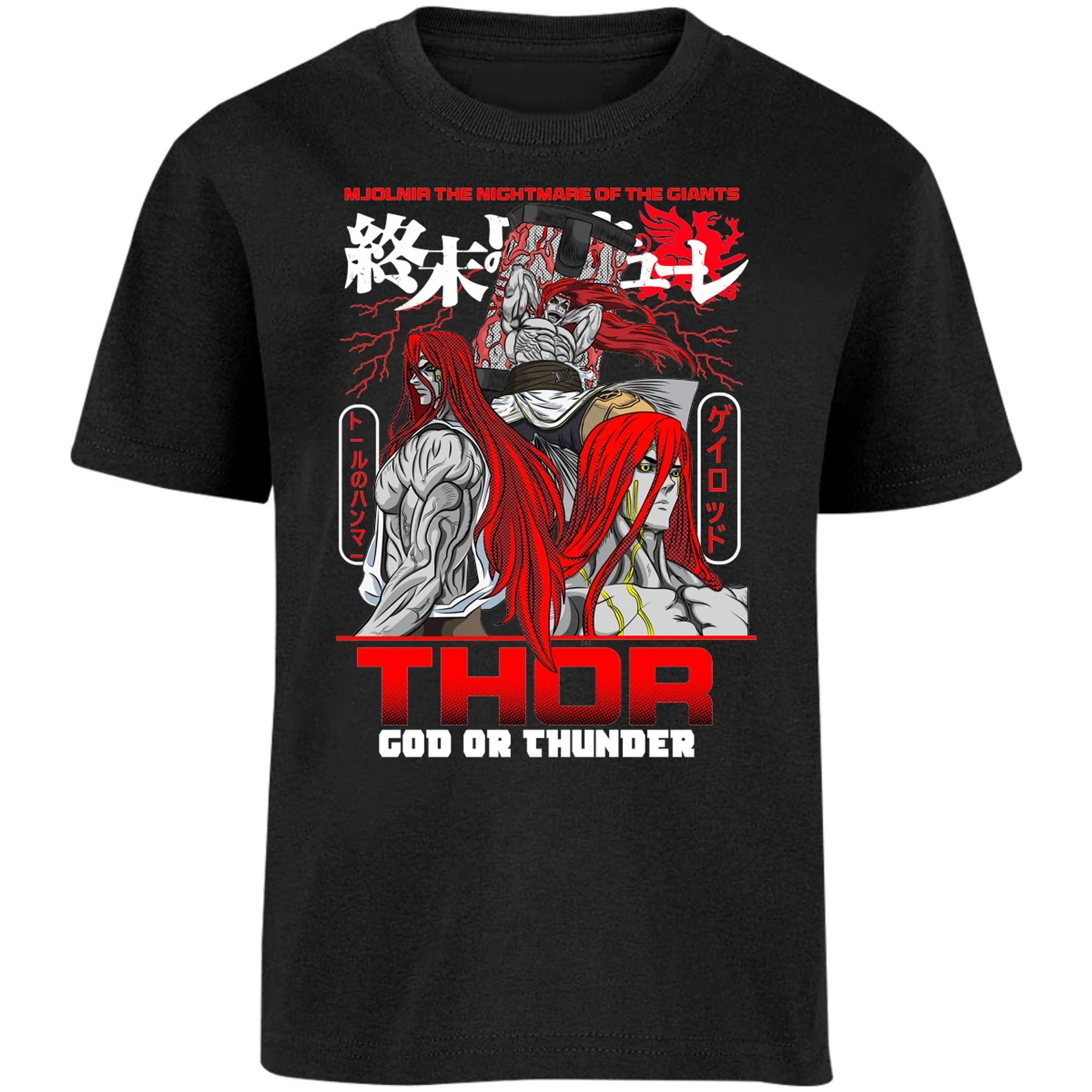 Playera Record Of Ragnarok Thor para Niño 14