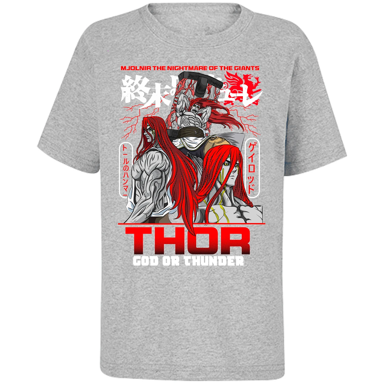 Playera Record Of Ragnarok Thor para Niño 2