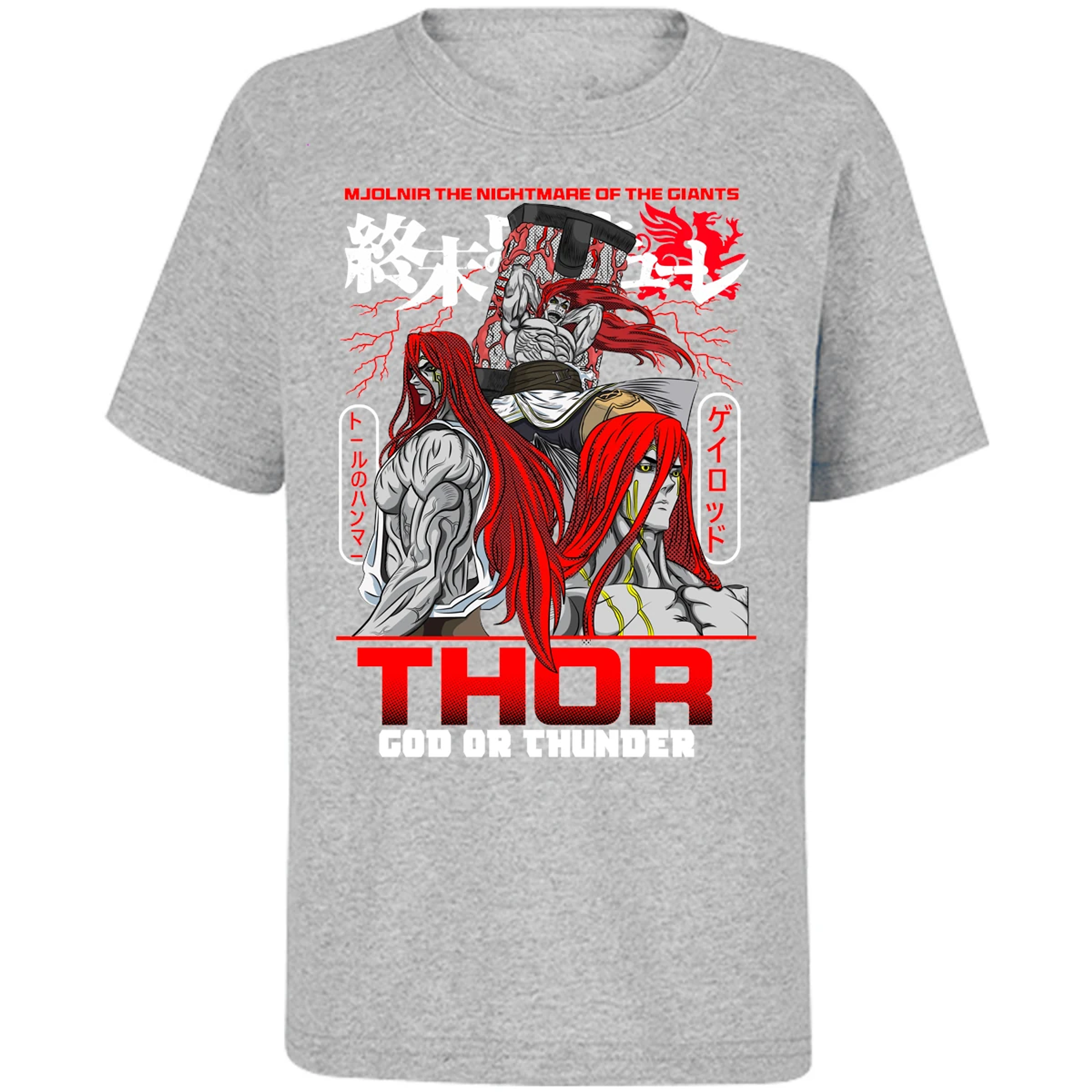 Playera Record Of Ragnarok Thor para Niño 2