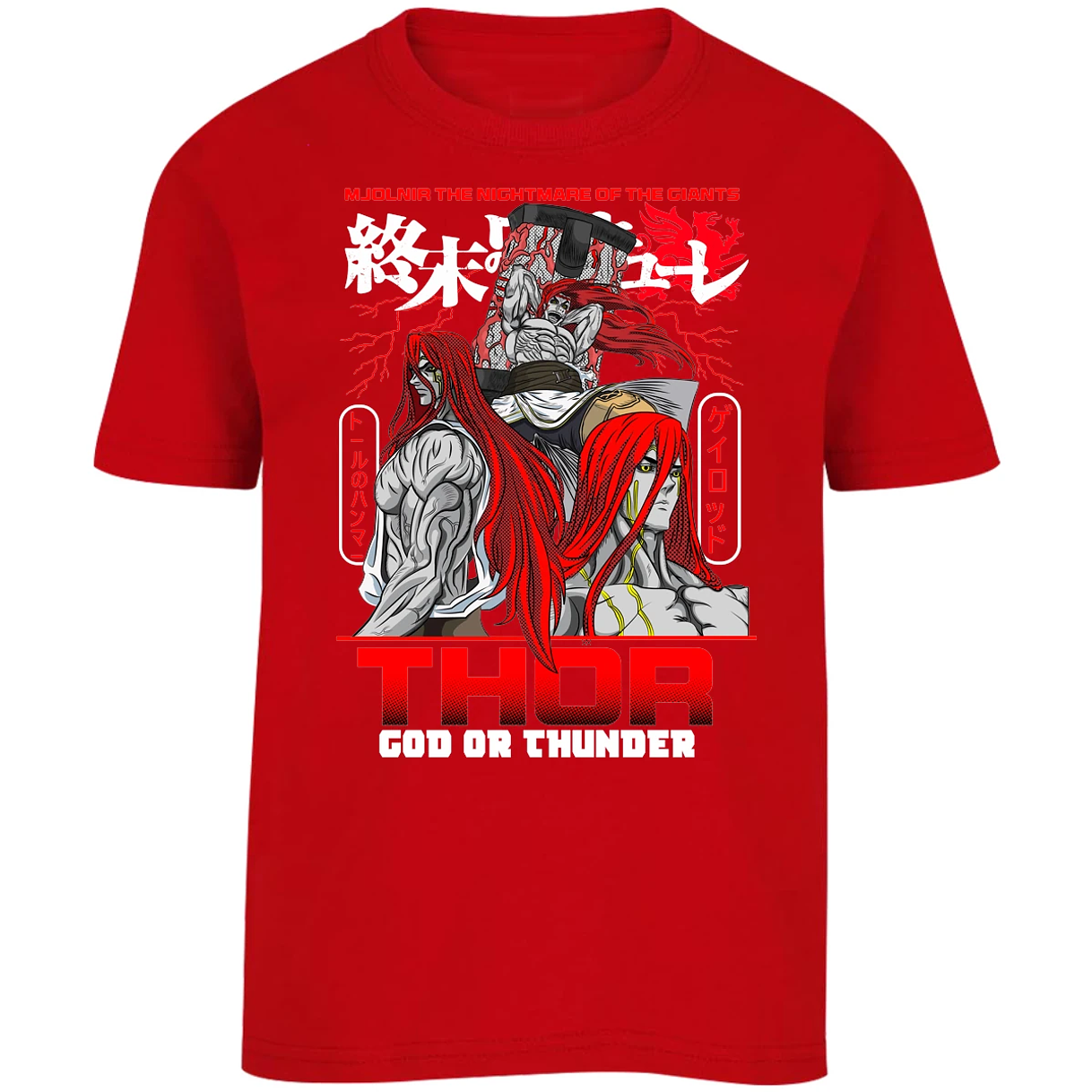 Playera Record Of Ragnarok Thor para Niño 5