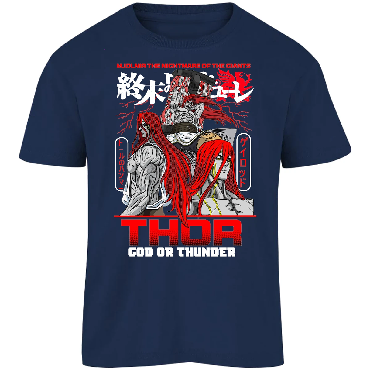 Playera Record Of Ragnarok Thor para Niño 7