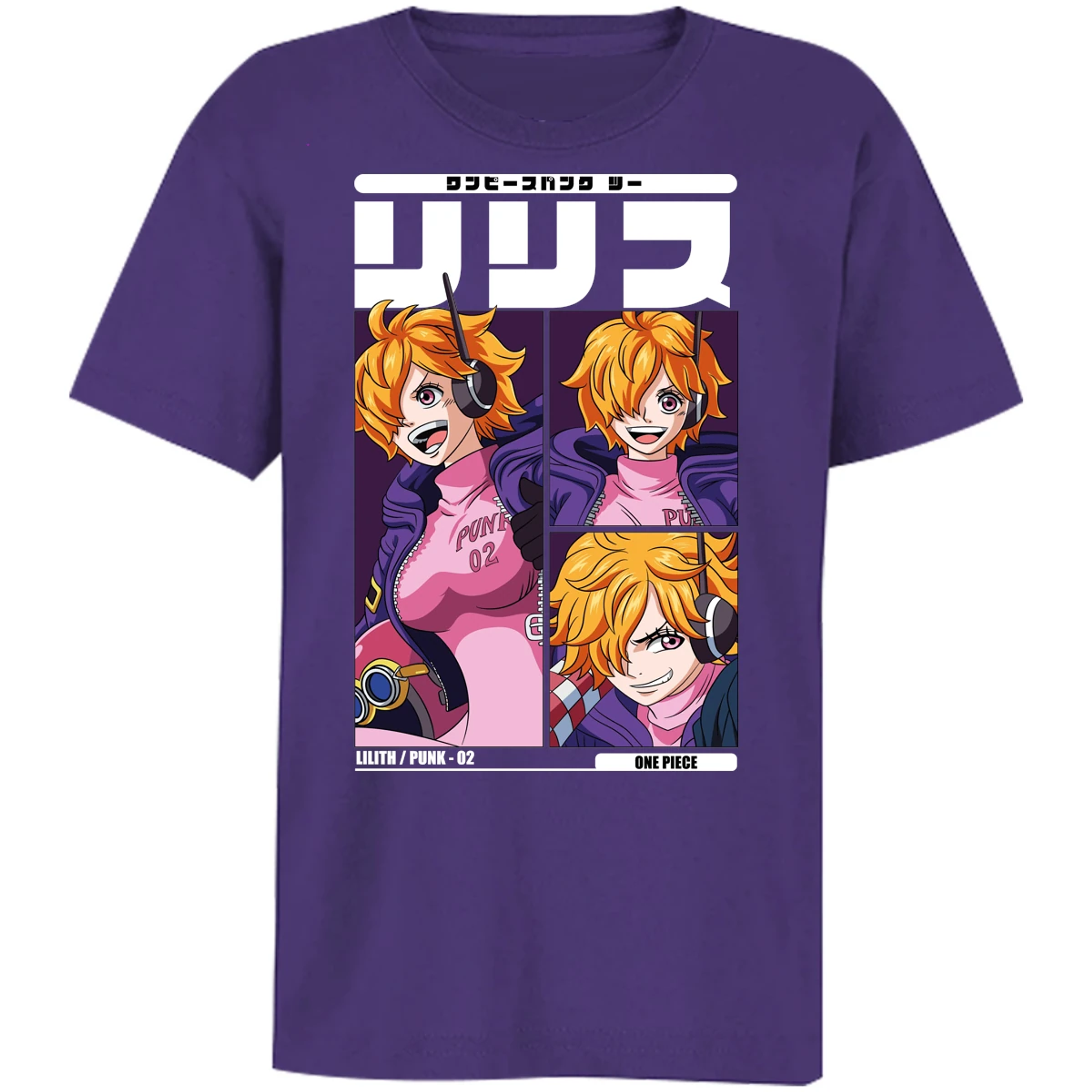 Playera One Piece Lilith Anime para Niño 23