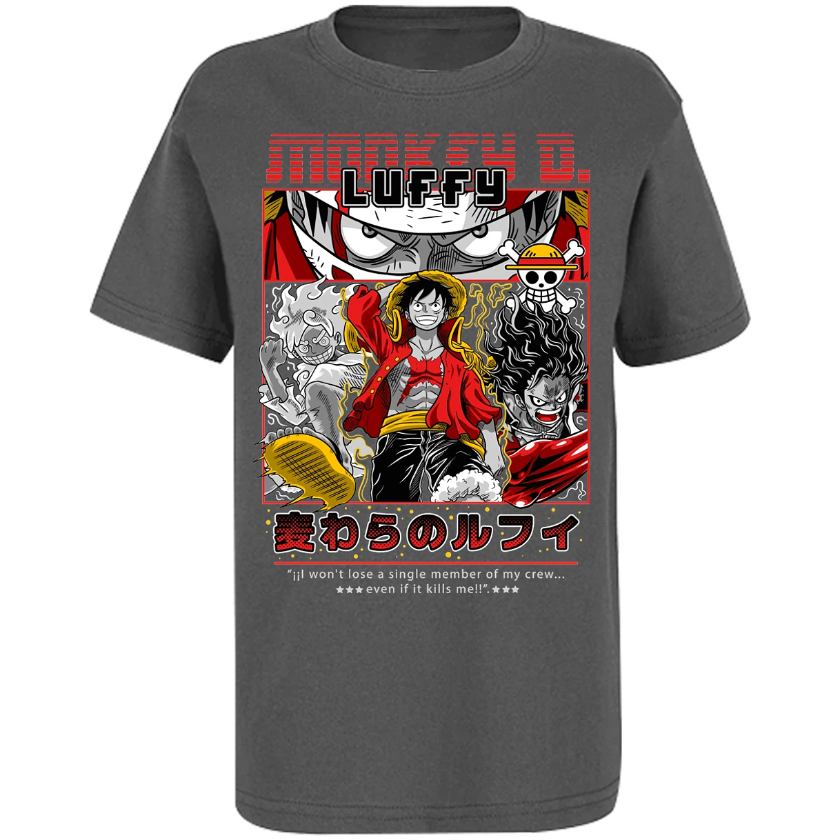 Playera One Piece Luffy Anime para Niño 19