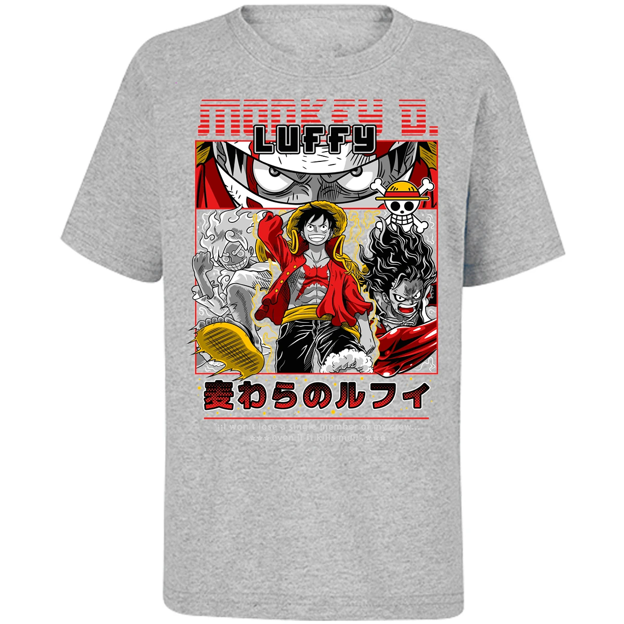 Playera One Piece Luffy Anime para Niño 29