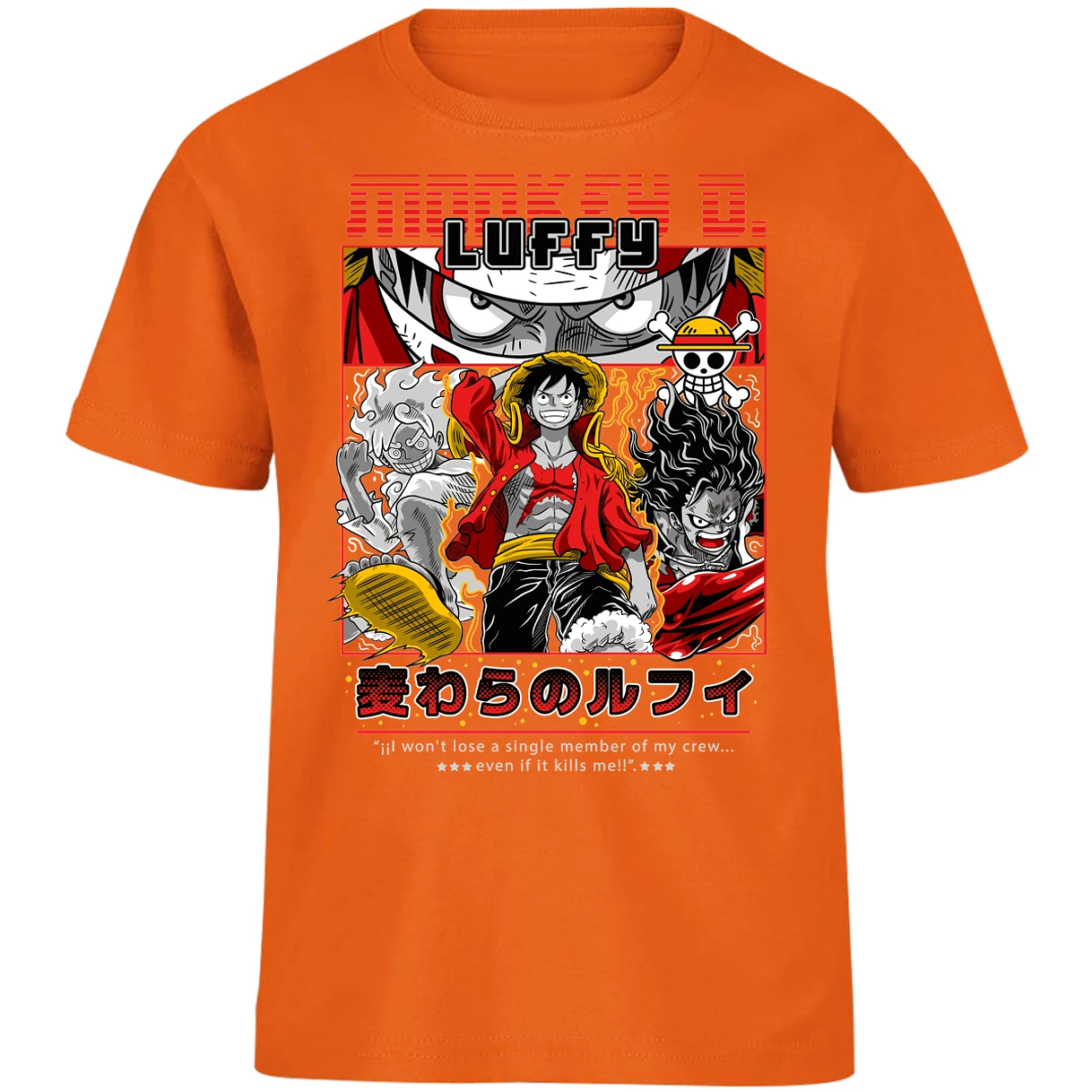 Playera One Piece Luffy Anime para Niño 31