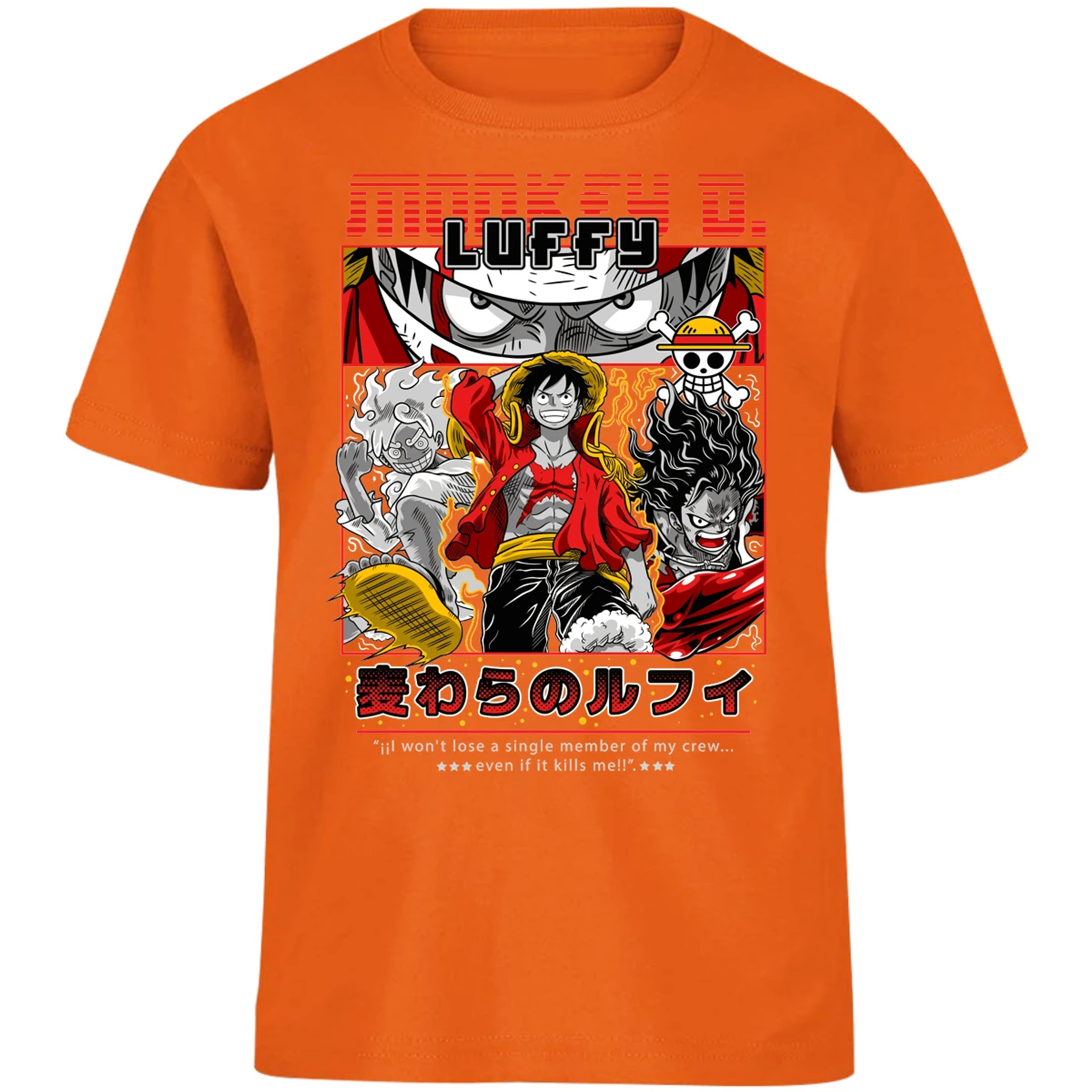 Playera One Piece Luffy Anime para Niño 31