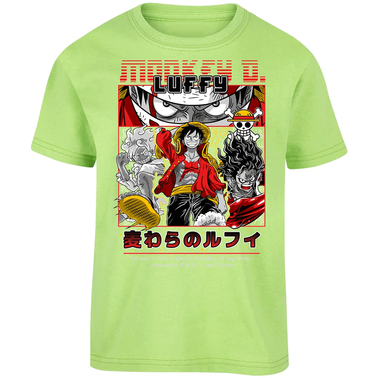 Playera One Piece Luffy Anime para Niño 1