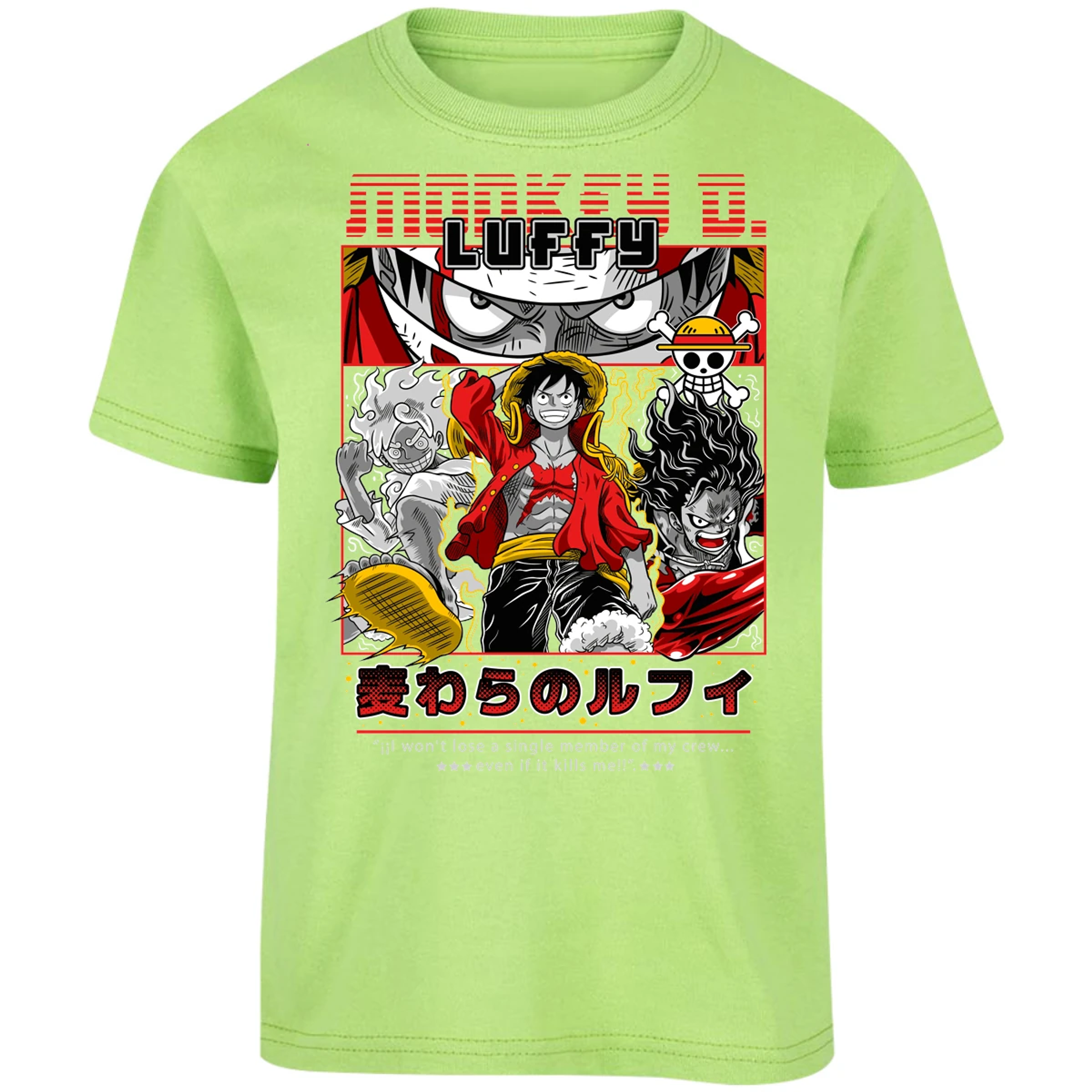 Playera One Piece Luffy Anime para Niño 1