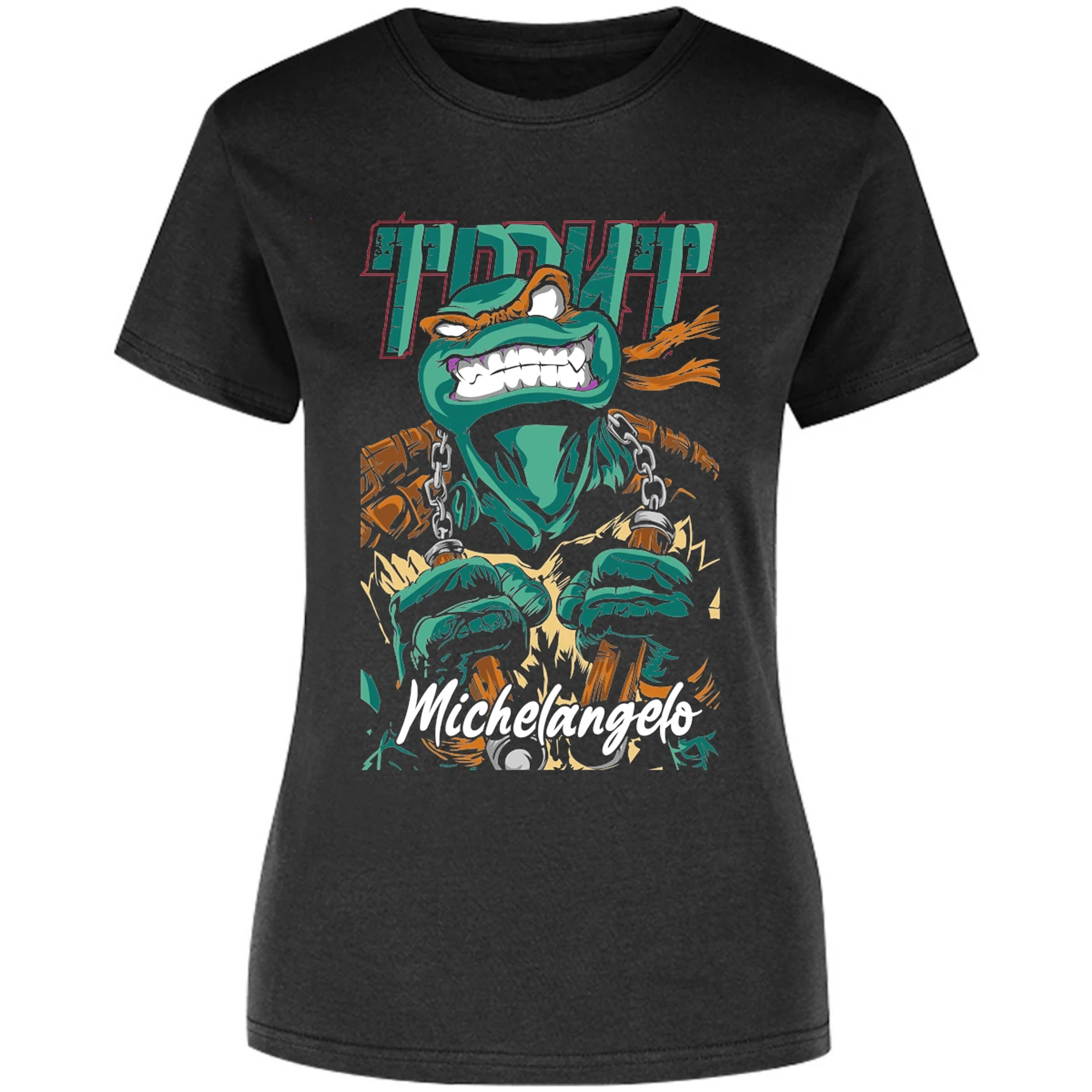 Blusa Ninja Turtles Mickey Tmnt Blusa para Mujer 14