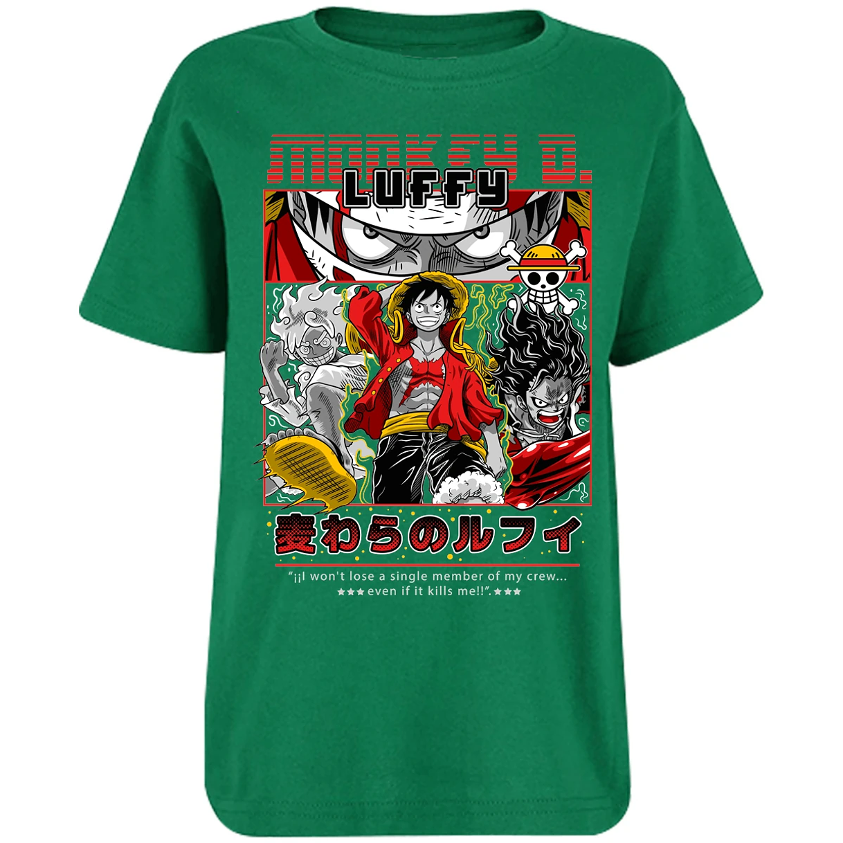 Playera One Piece Luffy Anime para Niño 9