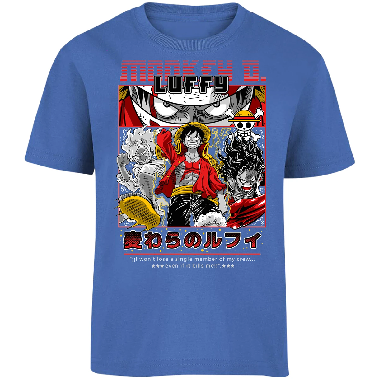 Playera One Piece Luffy Anime para Niño 15